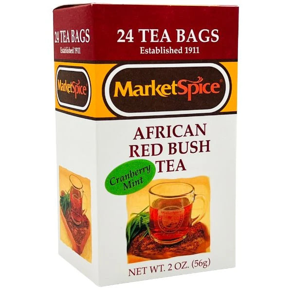 African Red Bush Tea - Cranberry Mint - 24 bags