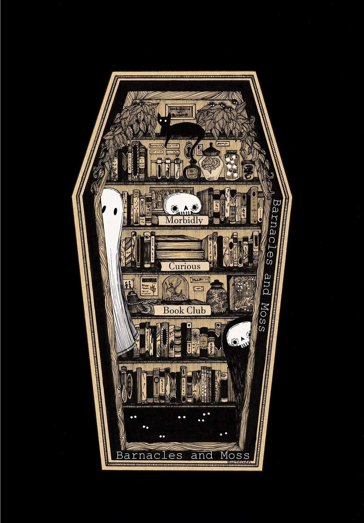 Morbidly Curious Book Club Fine Art Print