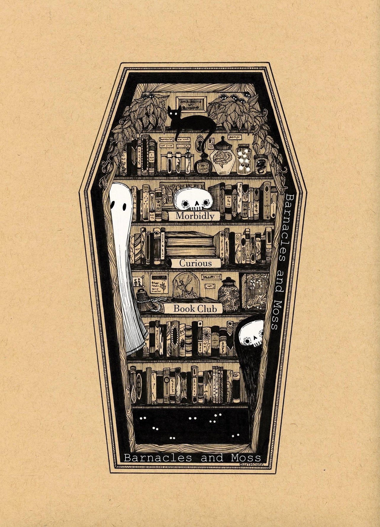 Morbidly Curious Book Club Fine Art Print