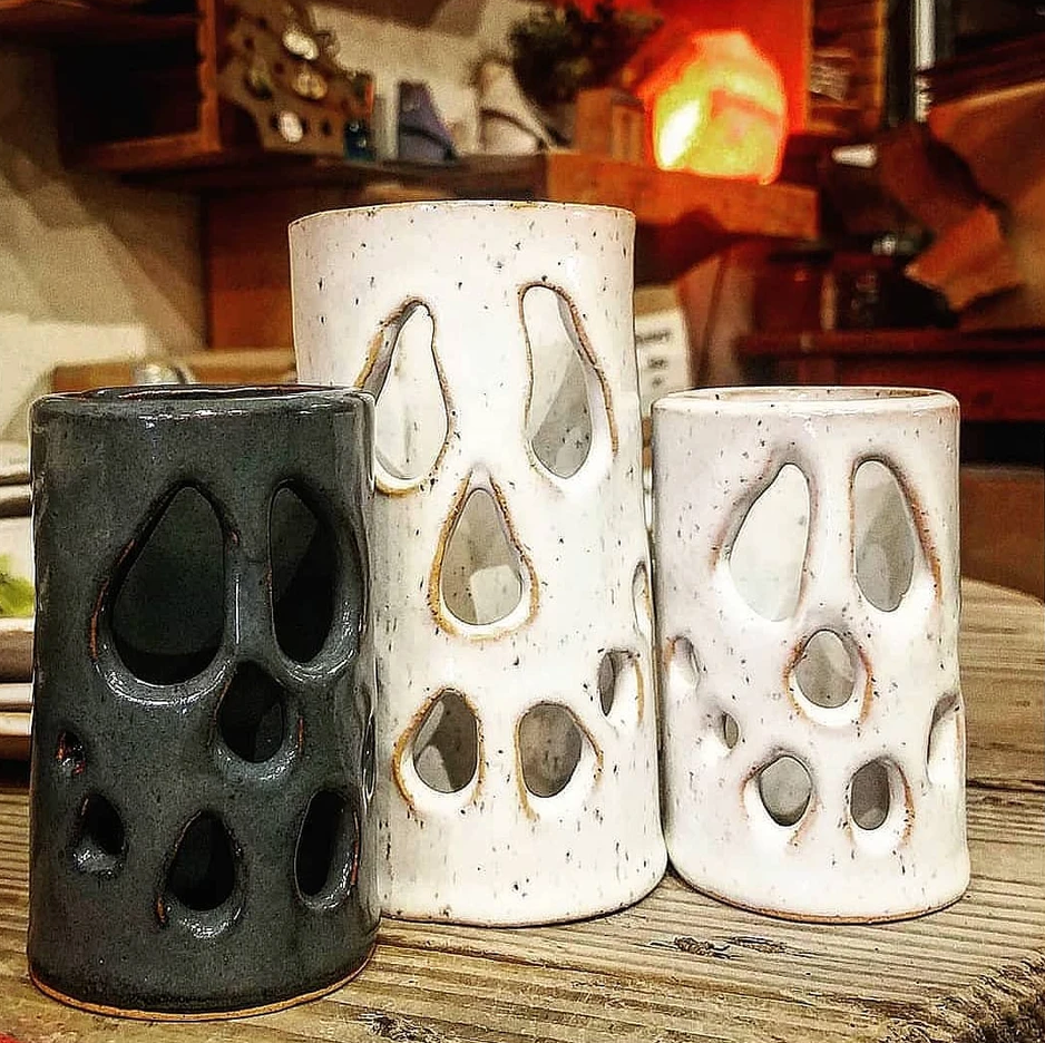 Halloween Ghost Luminary / Fall Candle / Handmade Fall Decor:White
