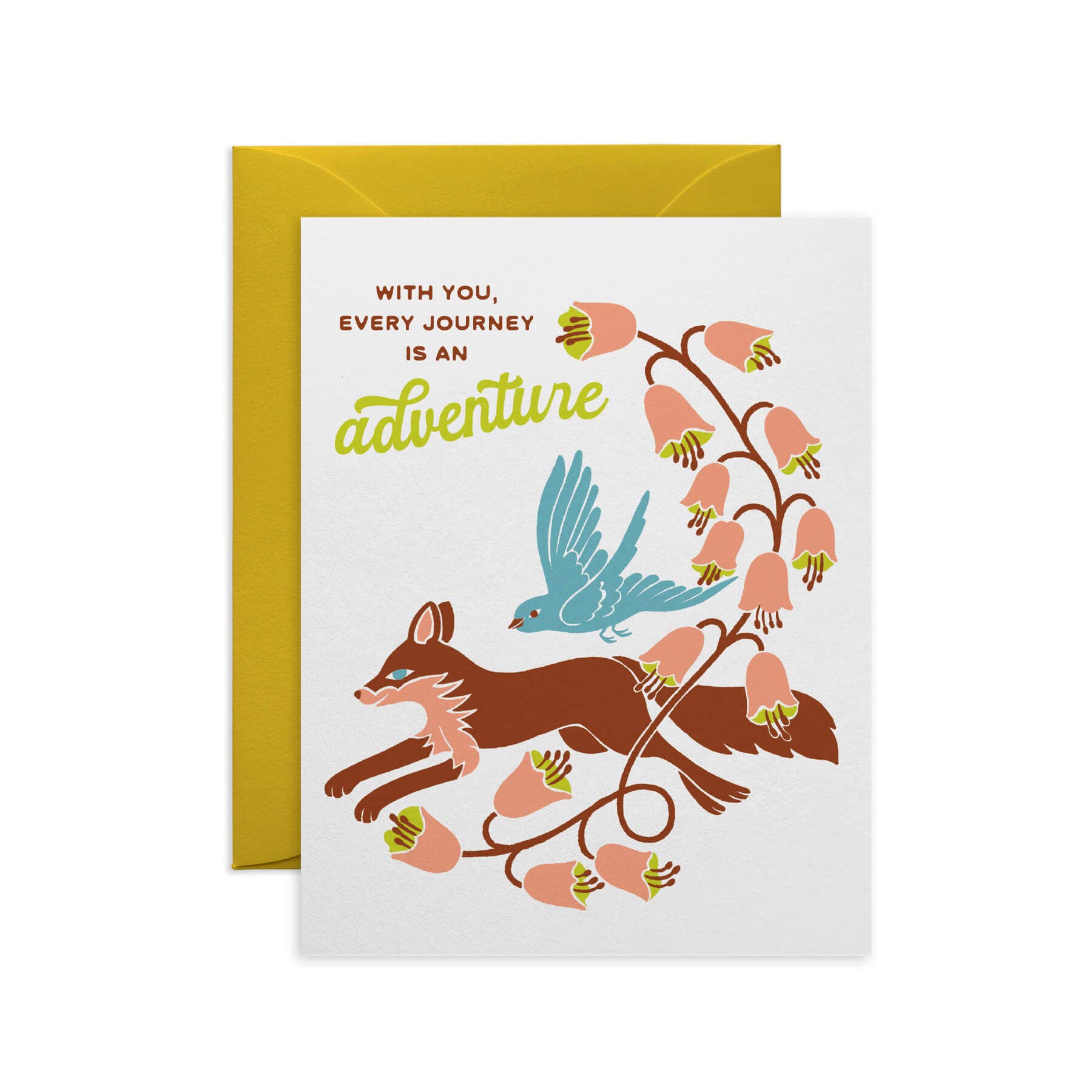 Fox and Bird Card