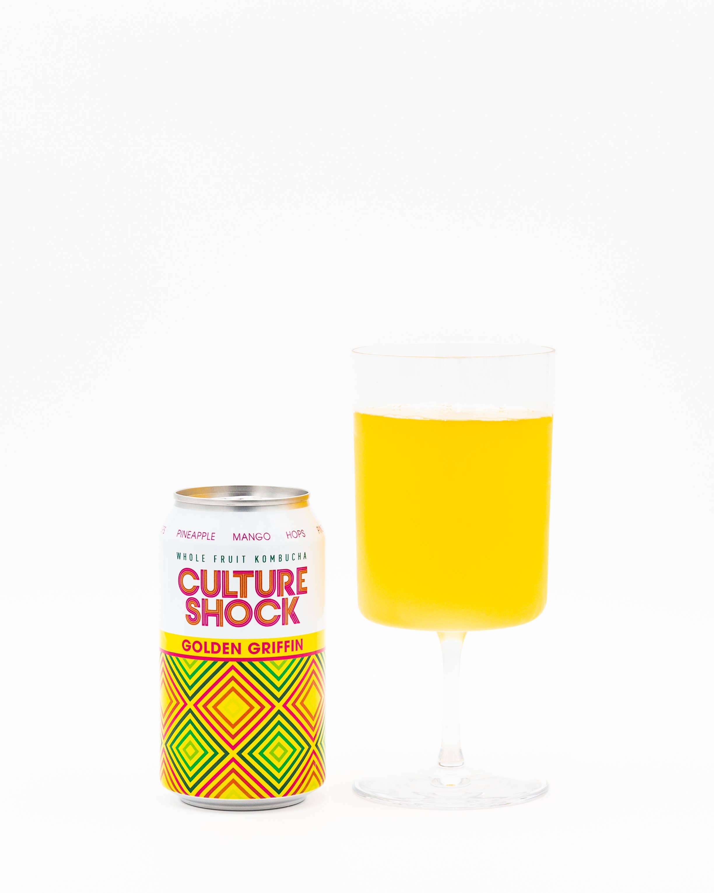 Kombucha, Golden Griffin, pineapple mango hops