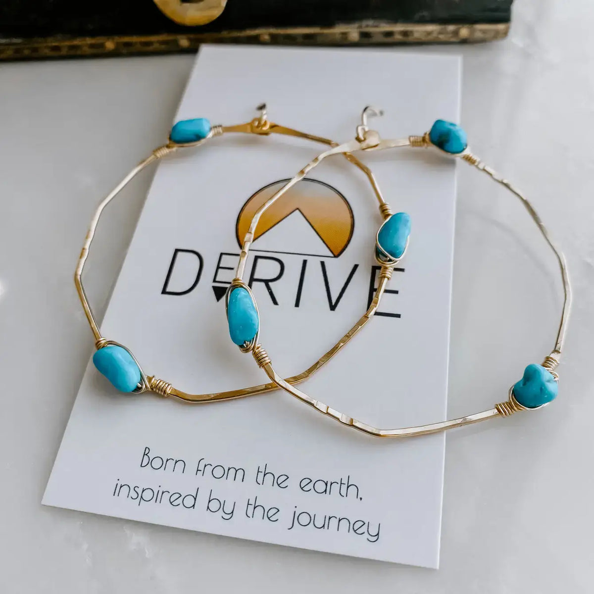 Stargazer Turquoise Earrings : Sterling Sliver