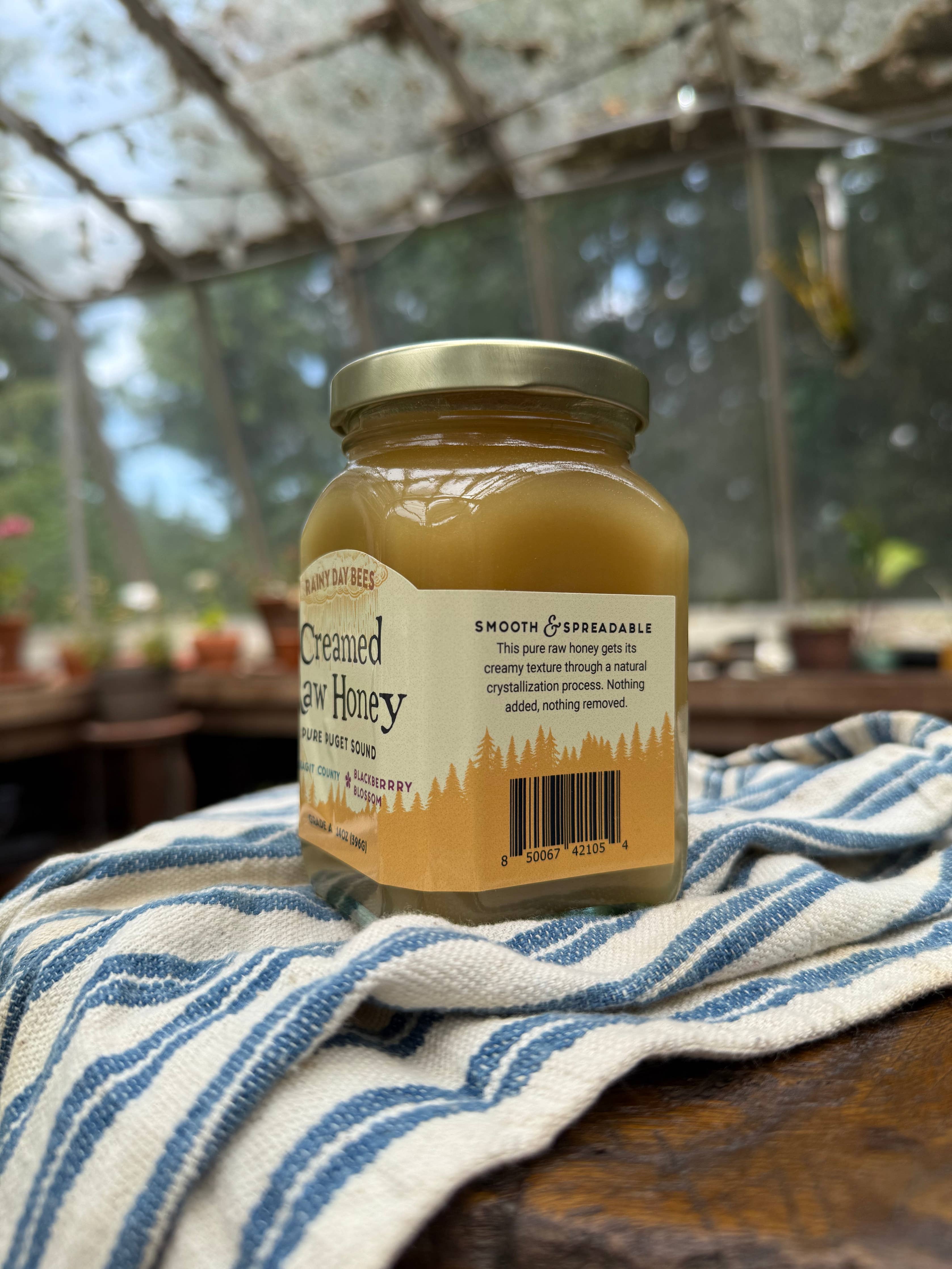 Pure Puget Sound Creamed Honey: 12.5 oz / Whatcom County Raspberry Blossom