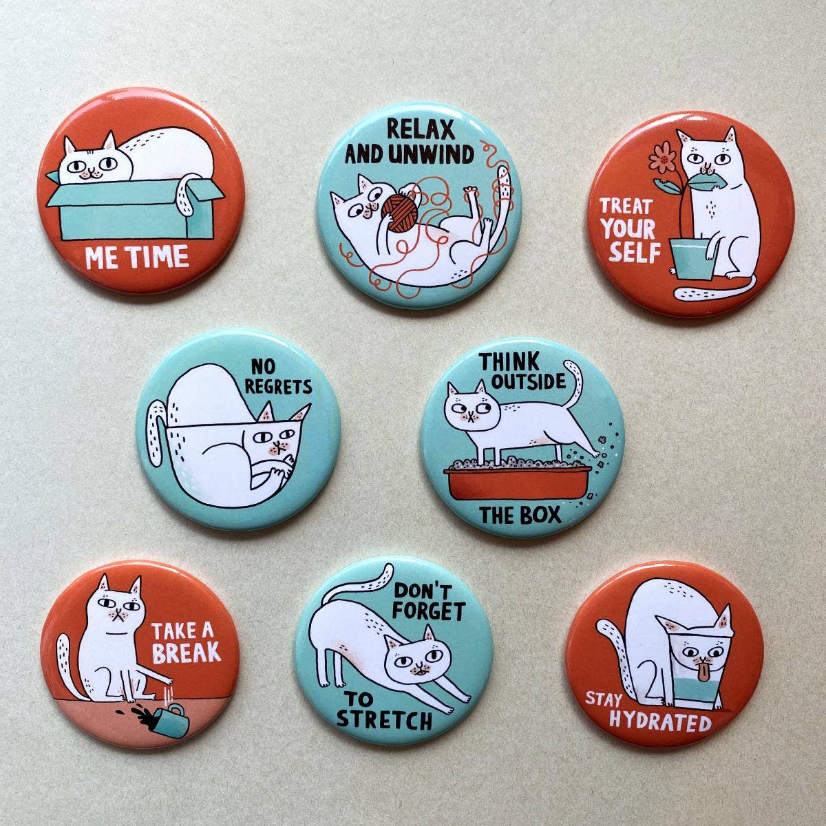 Think Outside The Litter Box Cat Big Magnet