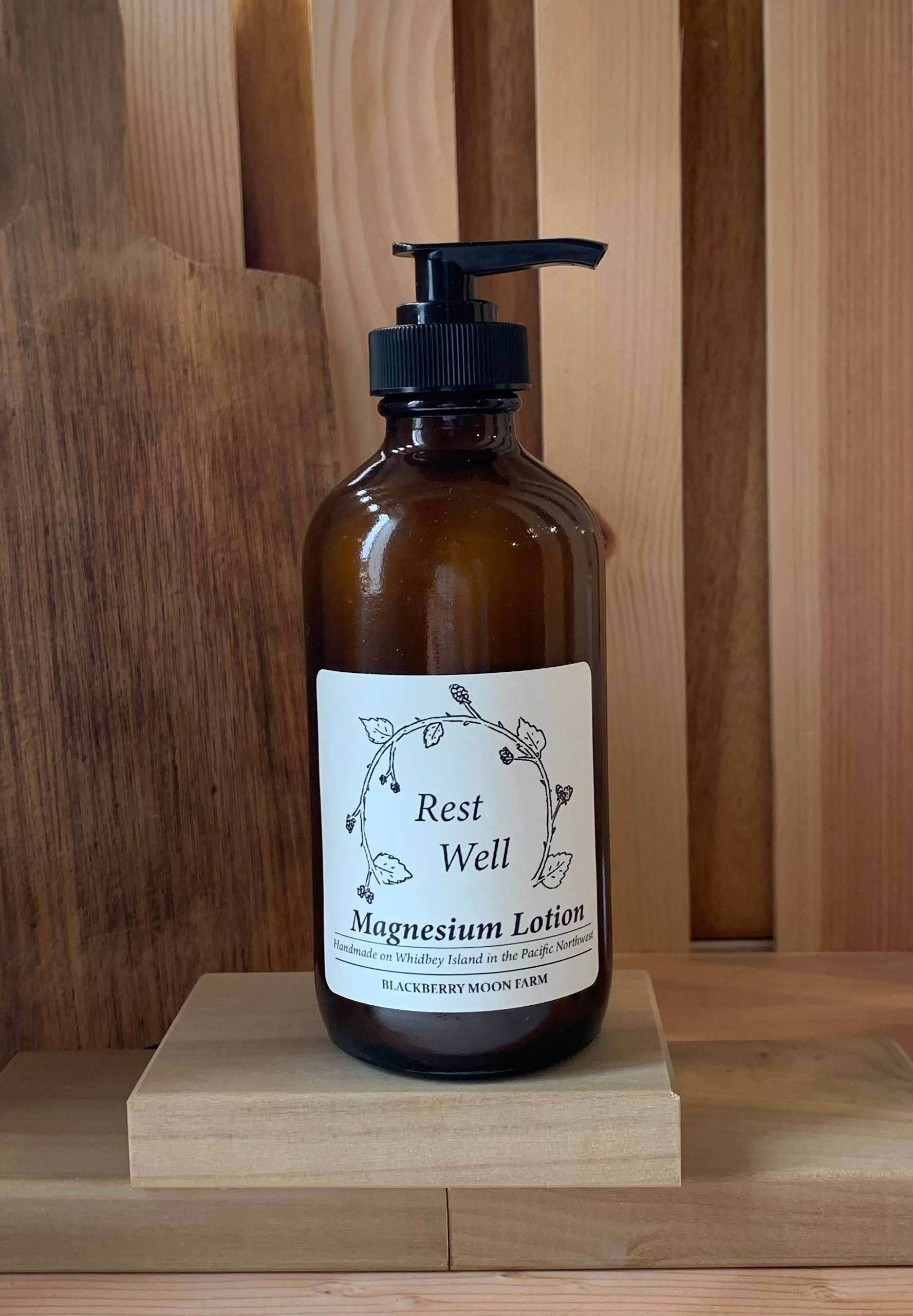 Rest Well Herbal Magnesium Body Lotion: 3.4oz plastic bottle