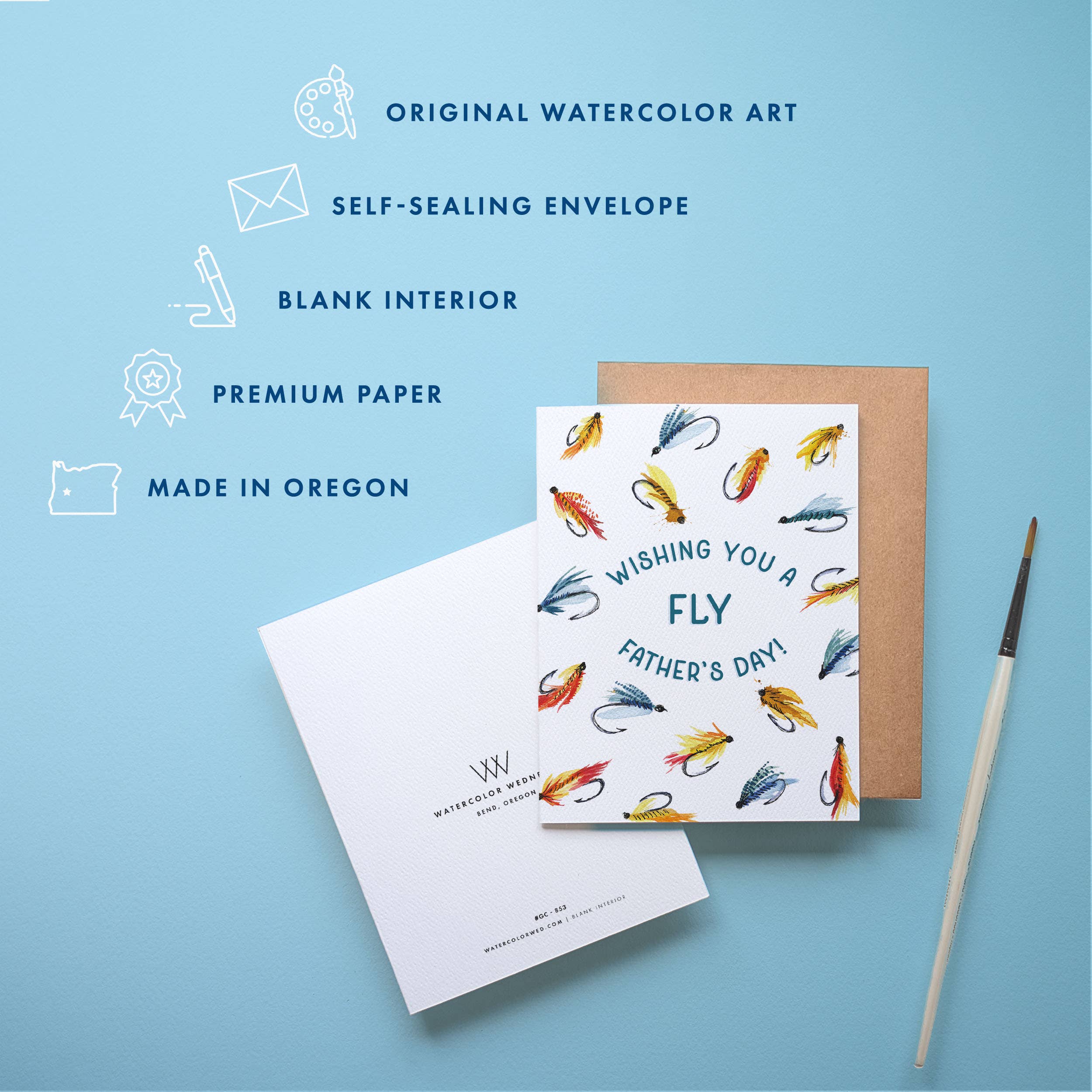 Fly Fishing Father’s Day Card | Funny Card for Dad