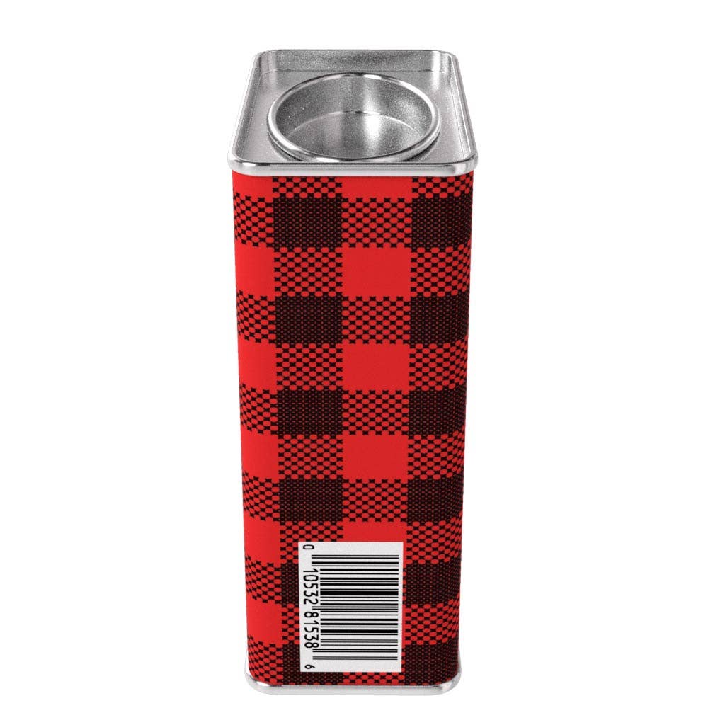 Season's Greetings Red Plaid Chocolate Hot Cocoa (8oz Tins)