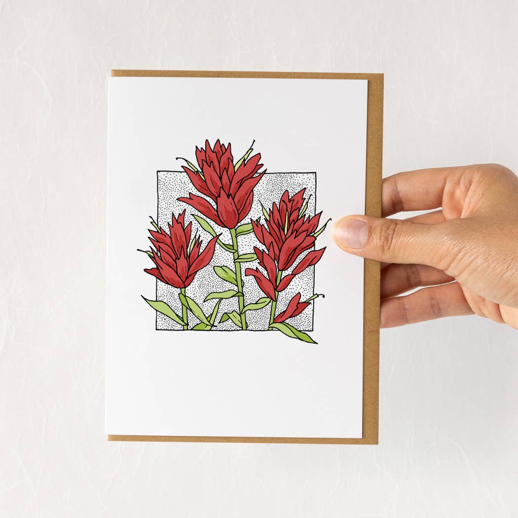 Scarlet Paintbrush - Card