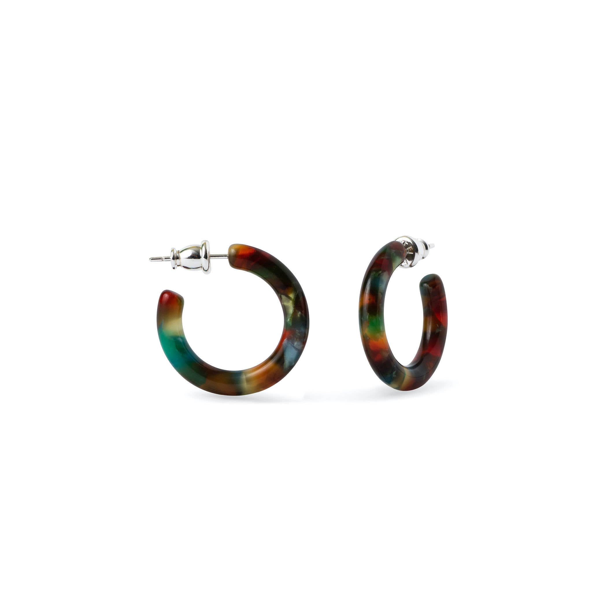 Ultra Mini Hoop Collection | Small Acetate Hoops: Lavender