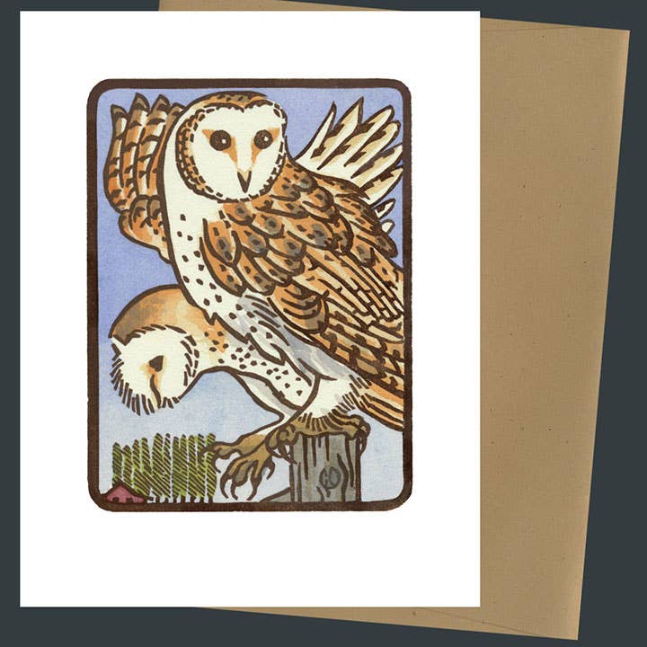 Barn Owl Card: Individual