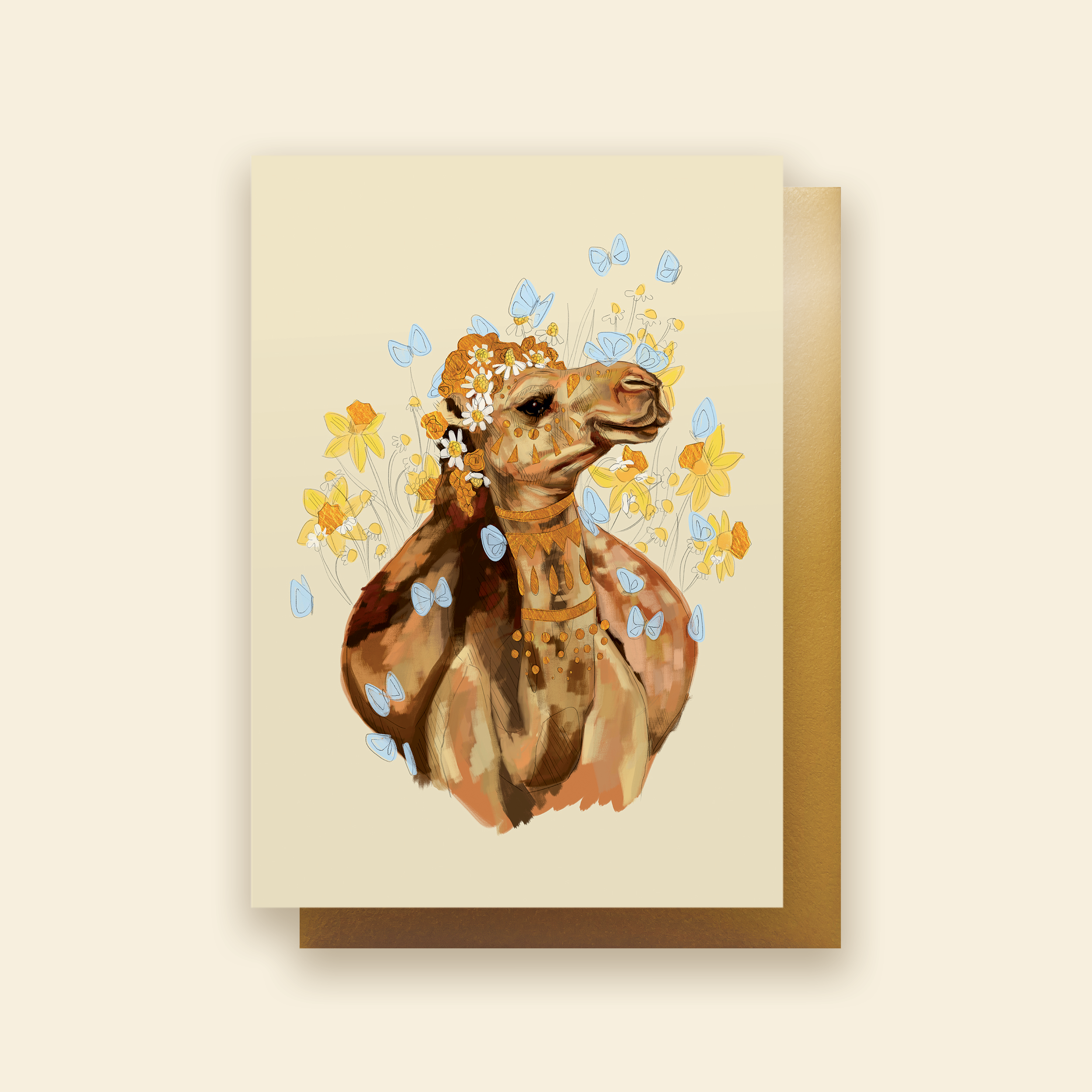 Butterfly Camel | Greeting Card