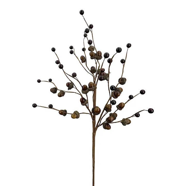Artificial Mini Acorn & Berry Fall Spray - 22"
