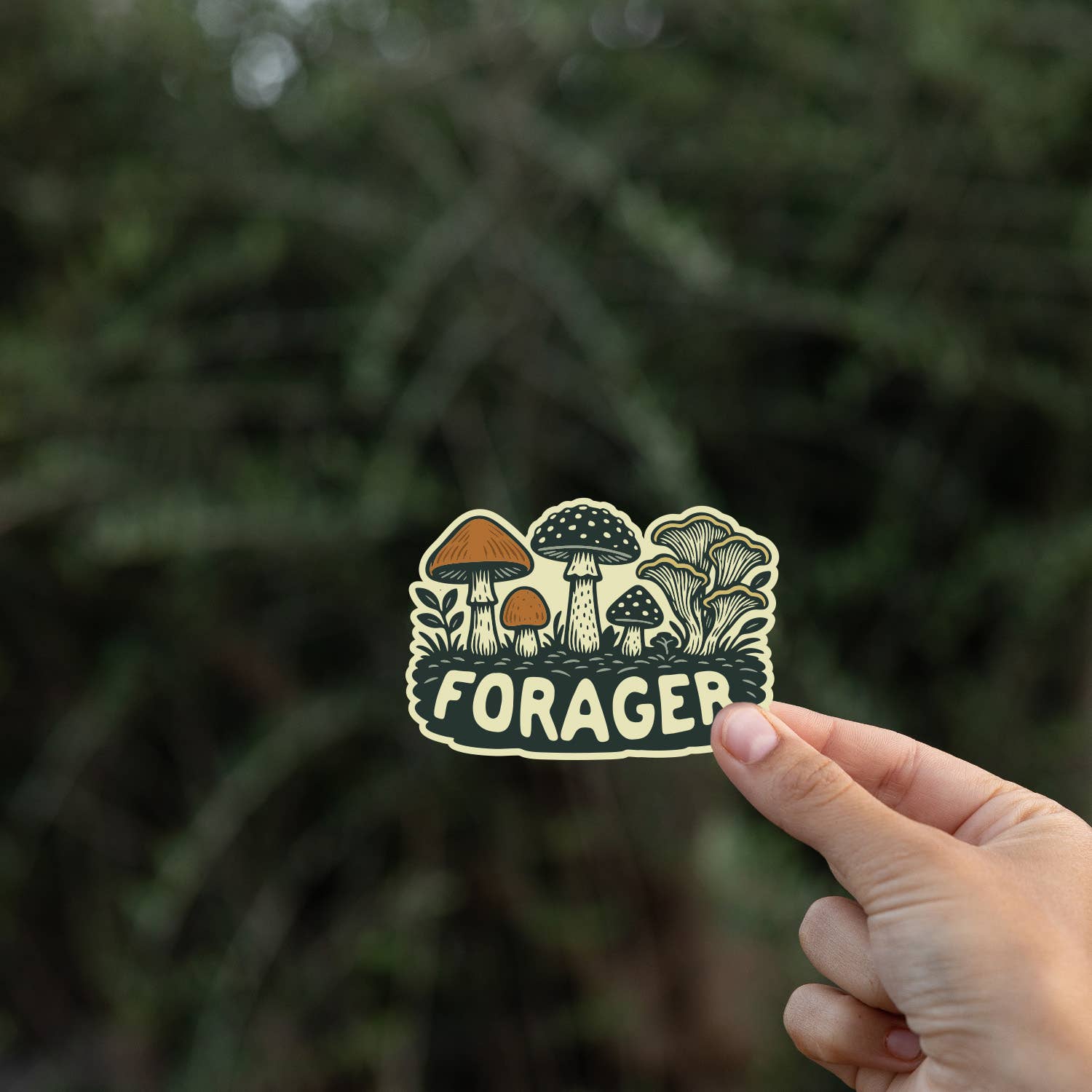 Forager Mushrooms Sticker