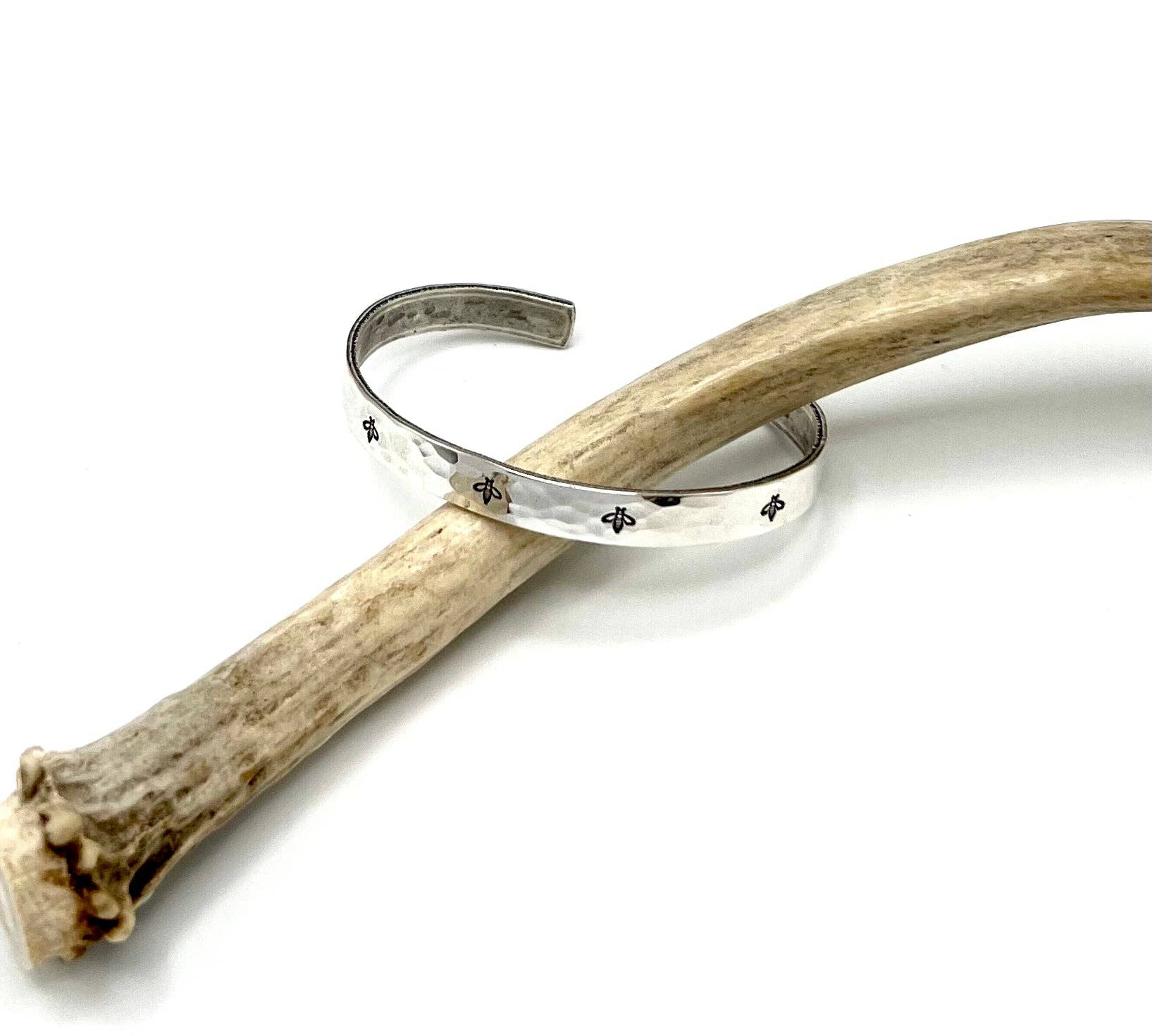 Handmade Honeybee Cuff: Gold