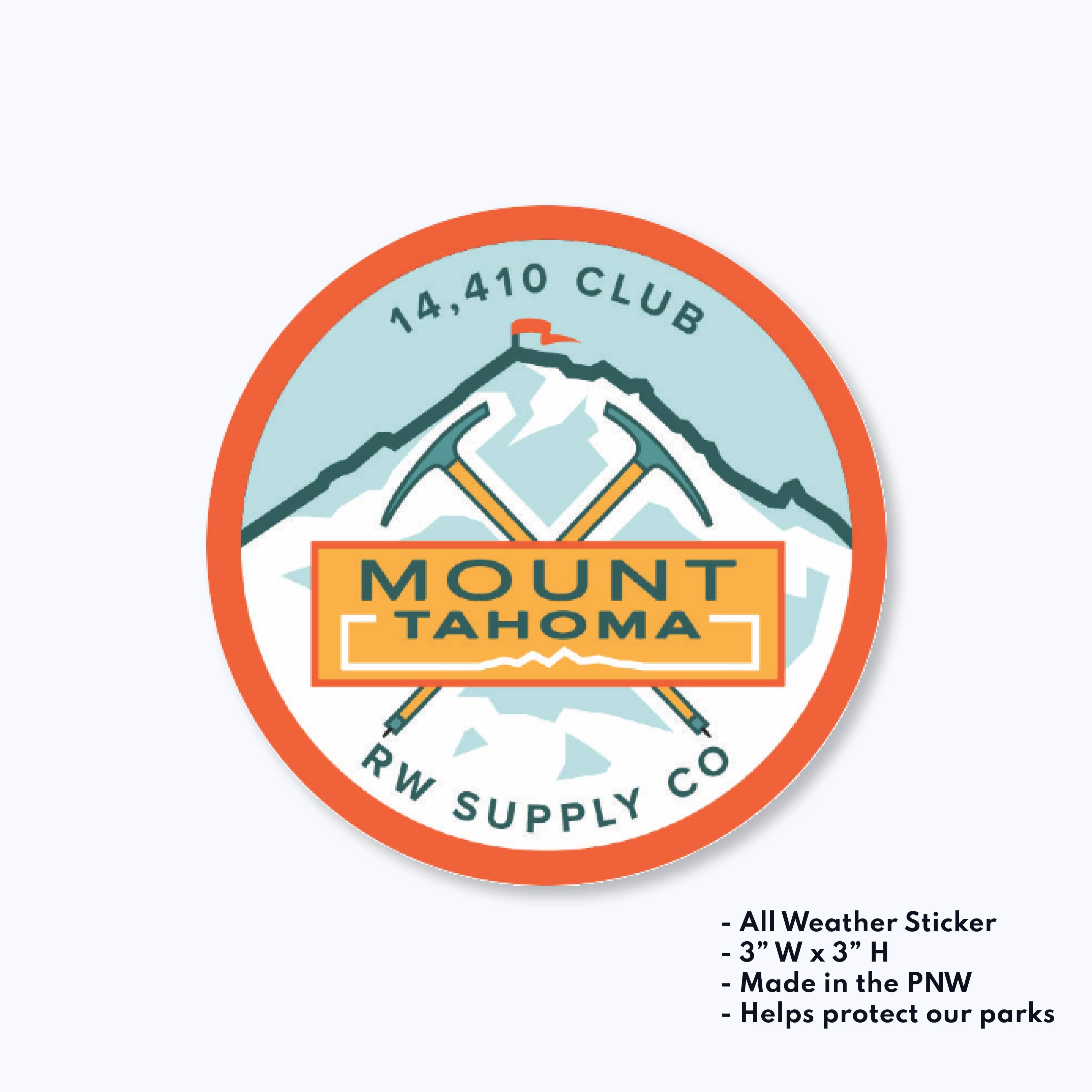 Mount Tahoma Summit Club Sticker