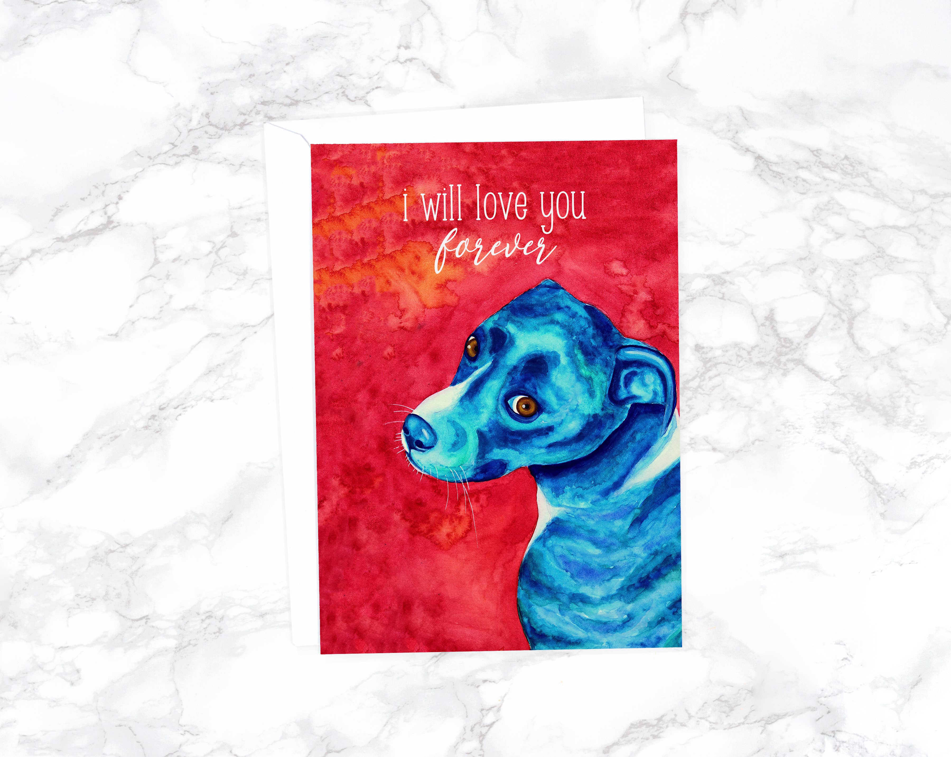 I Will Love You Forever Handmade Love Card