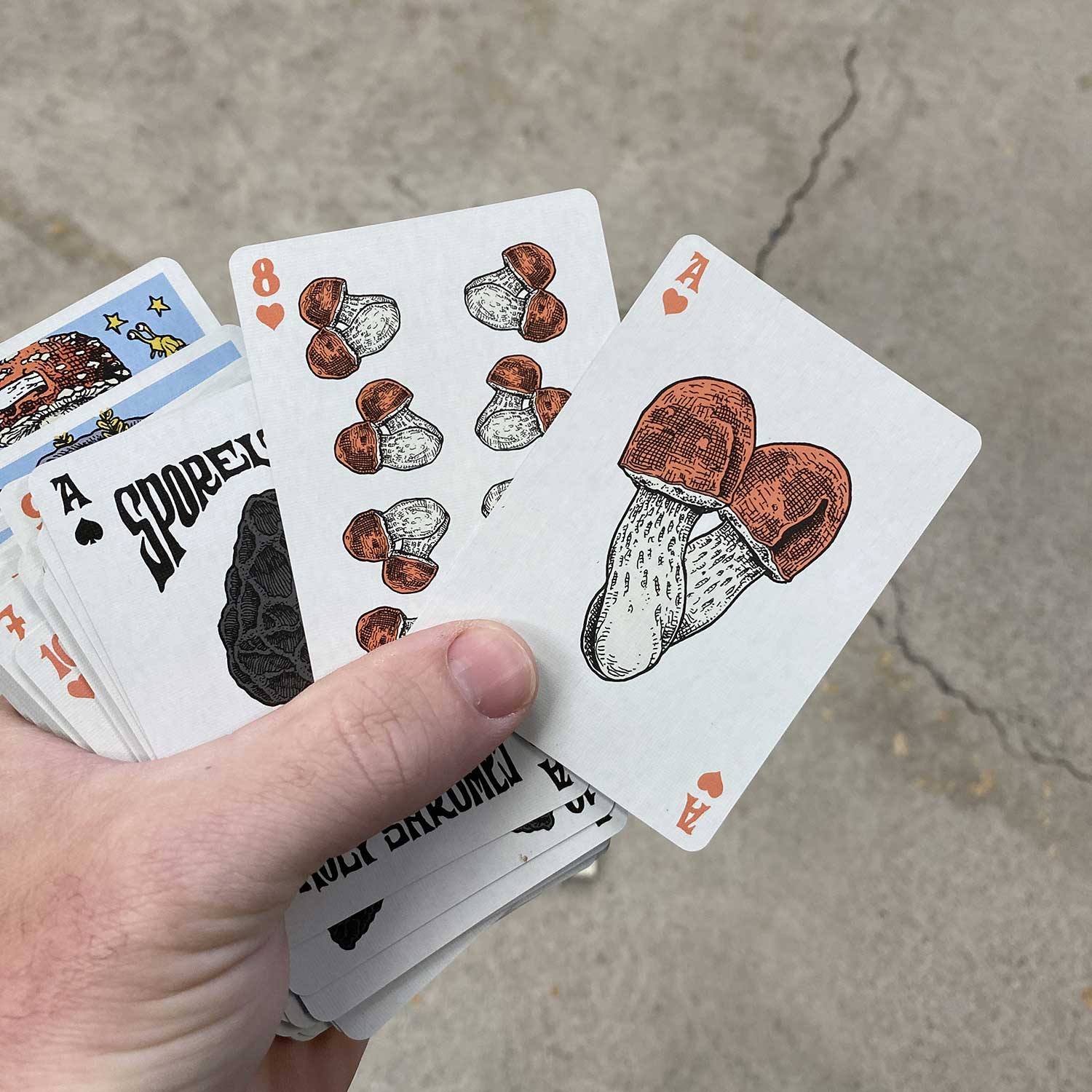 Holy Shrump! Mushroom Playing Cards: SINGLE DECK