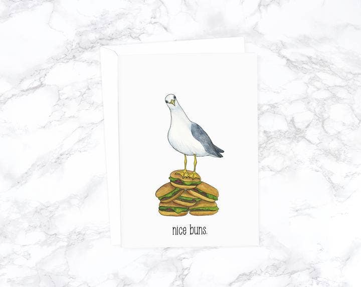Nice Buns Handmade Love Card from Oregon
