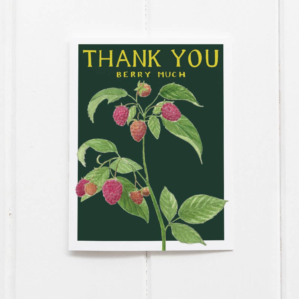 Thank You Berry Much Card - Thank You Greeting Card