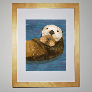 Studio Sardine: Cuddly Otters Art Print 8" X 10"