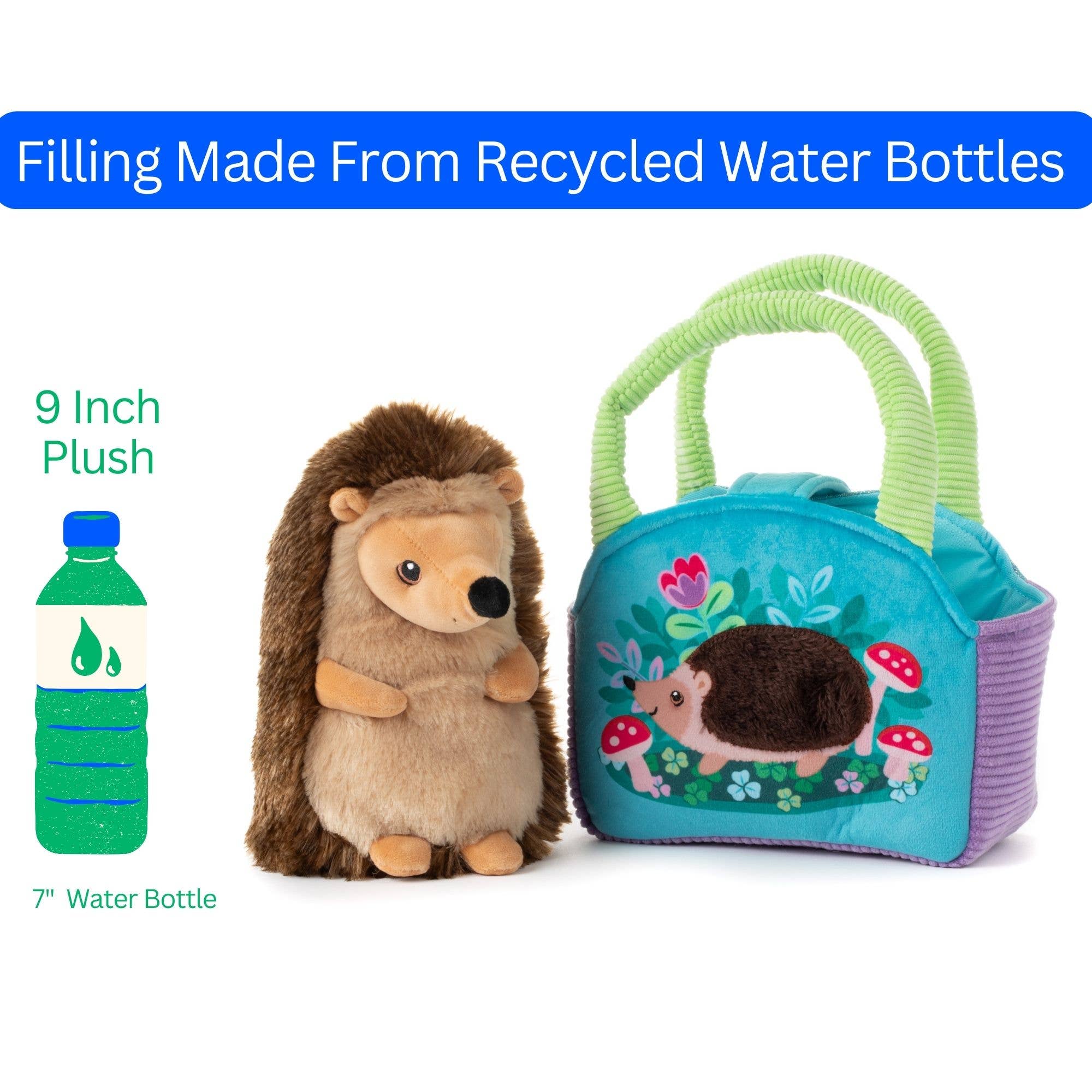 Purse & 9" Plush Hedgehog
