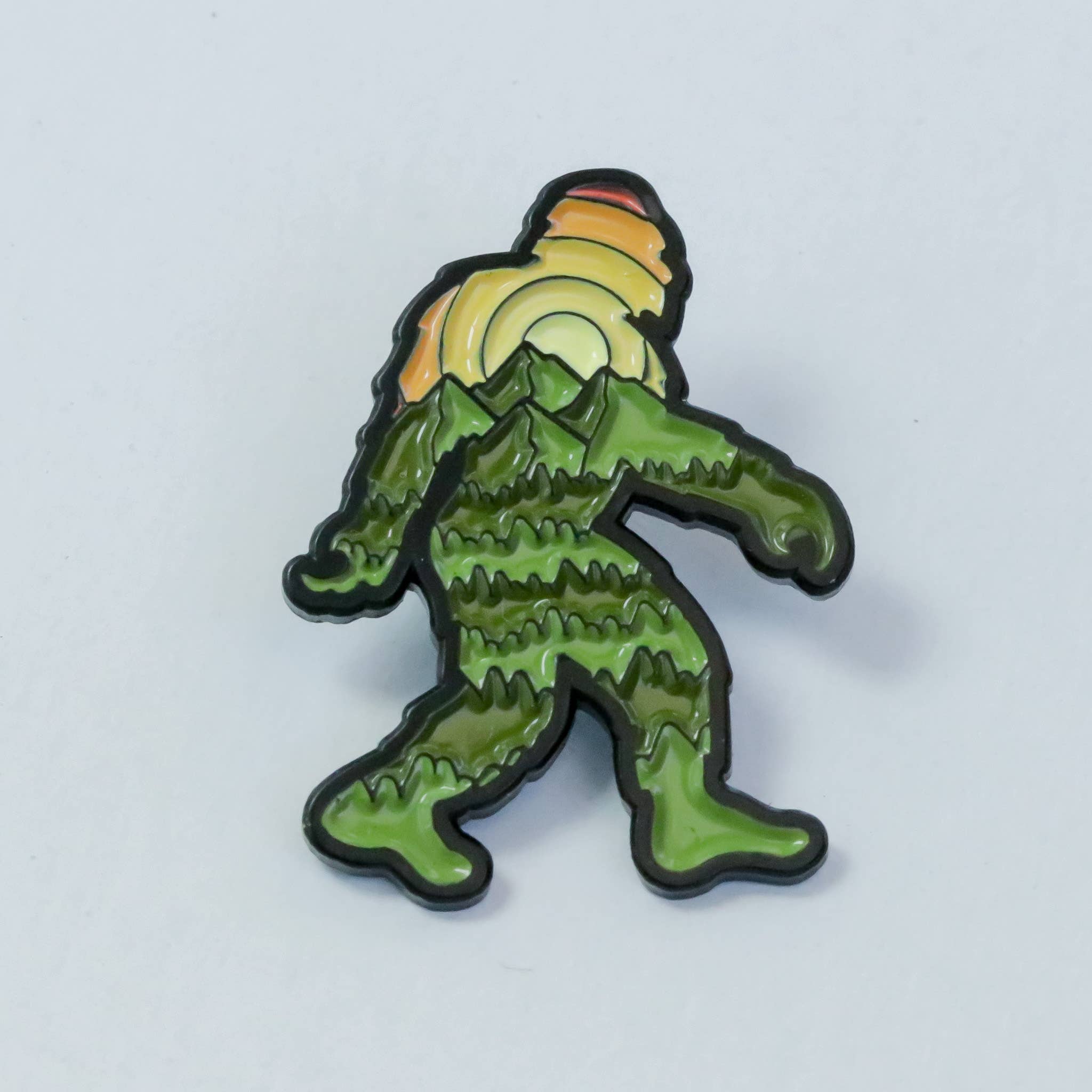 Enamel Pin, Bigfoot Adventure | Sasquatch Lapel Pin