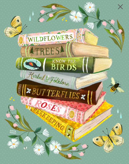Books art print: 11 x 14