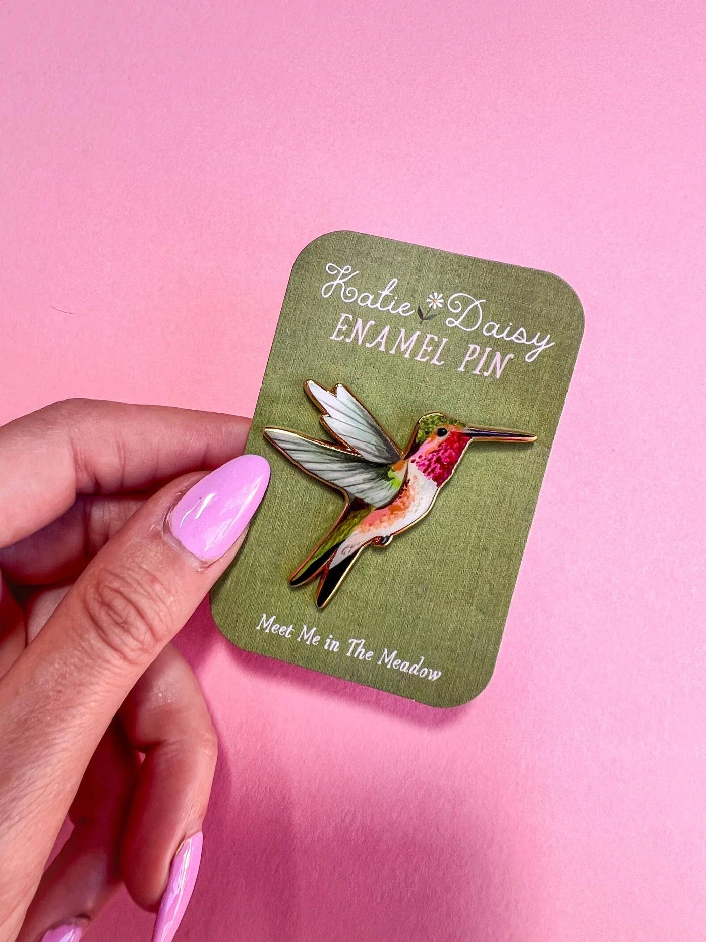 Hummingbird Enamel Pin 