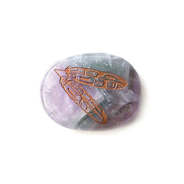 Spirit Stone - Amethyst Eagle Feathers