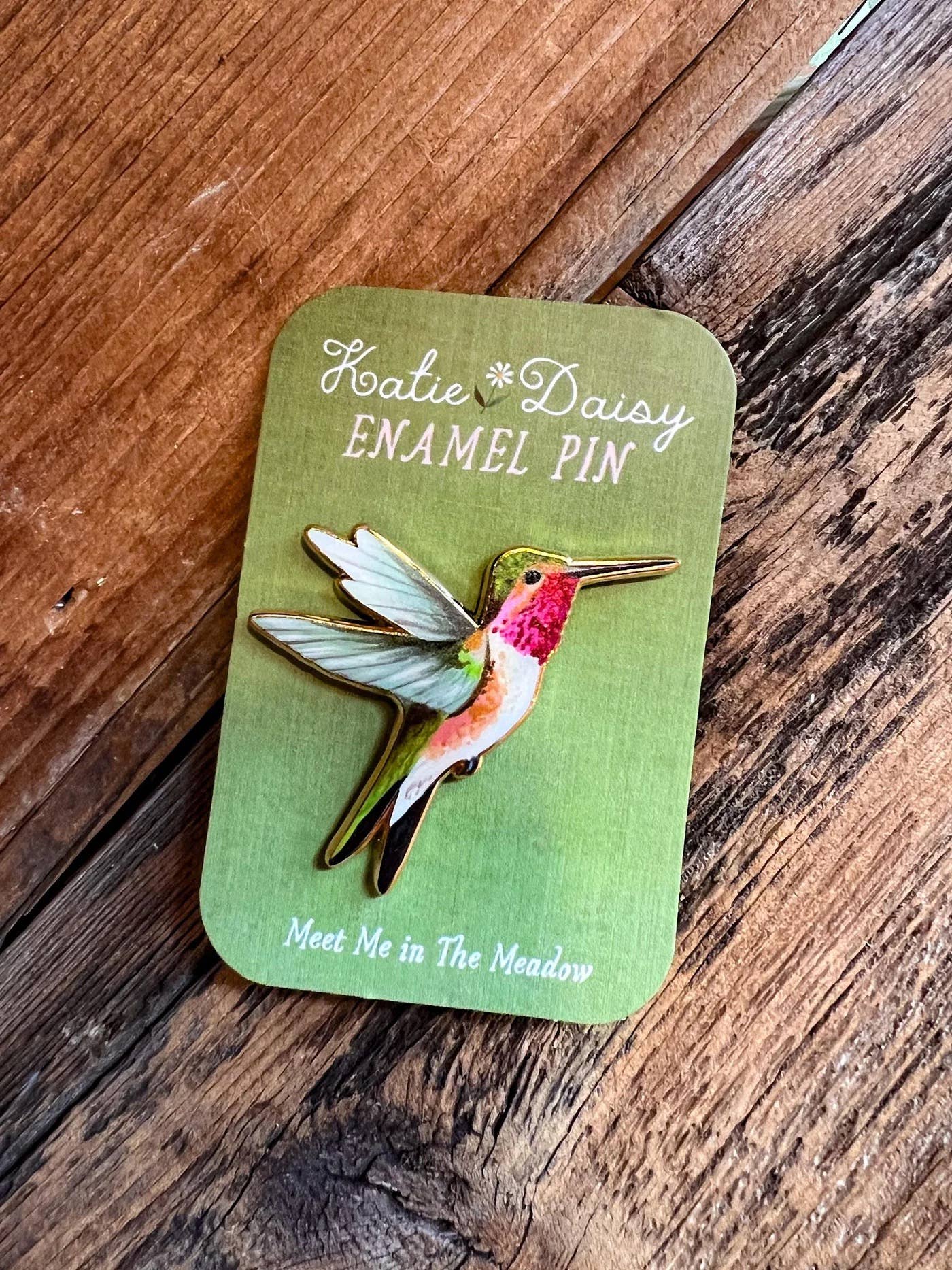 Hummingbird Enamel Pin 