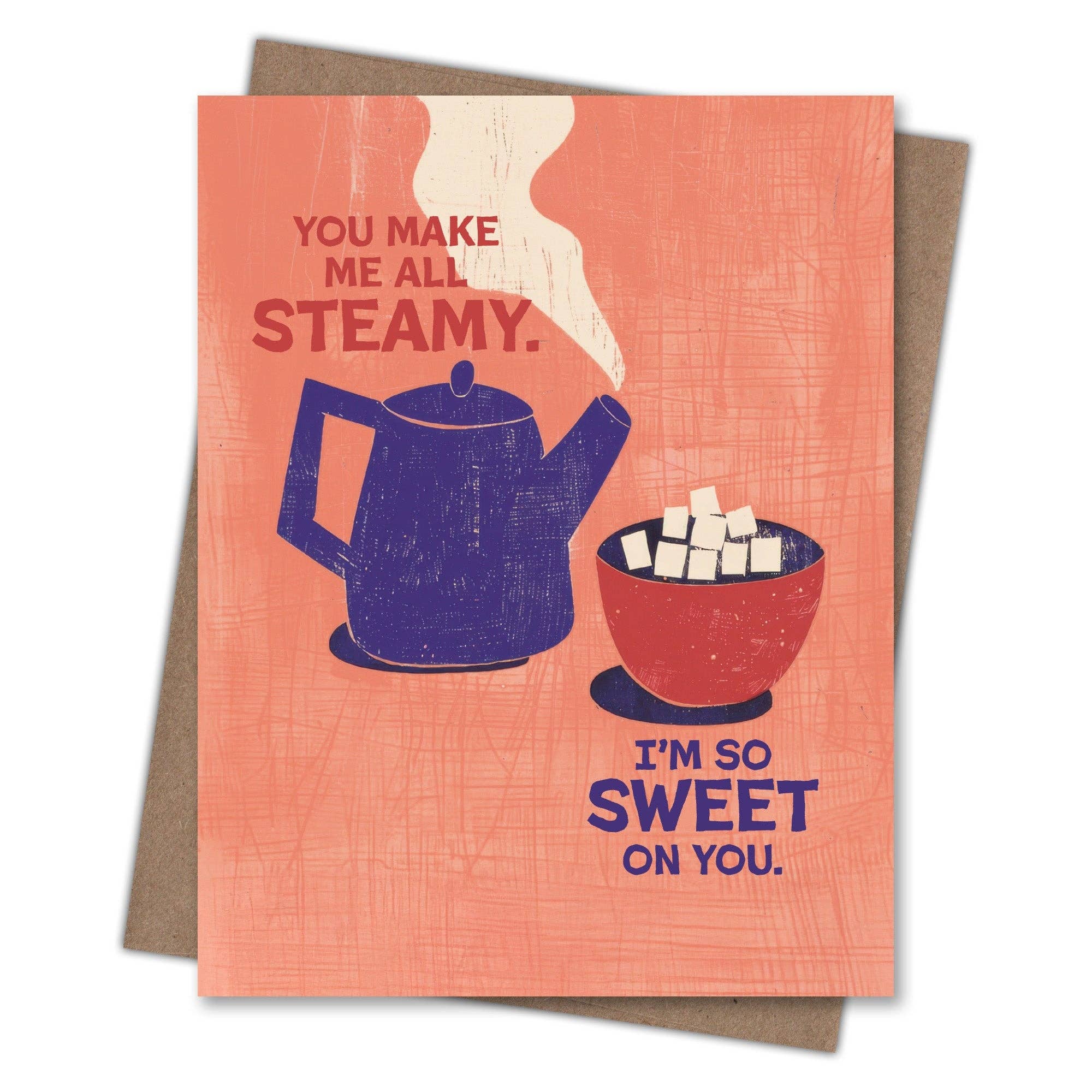 Steamy Teapot Love Card