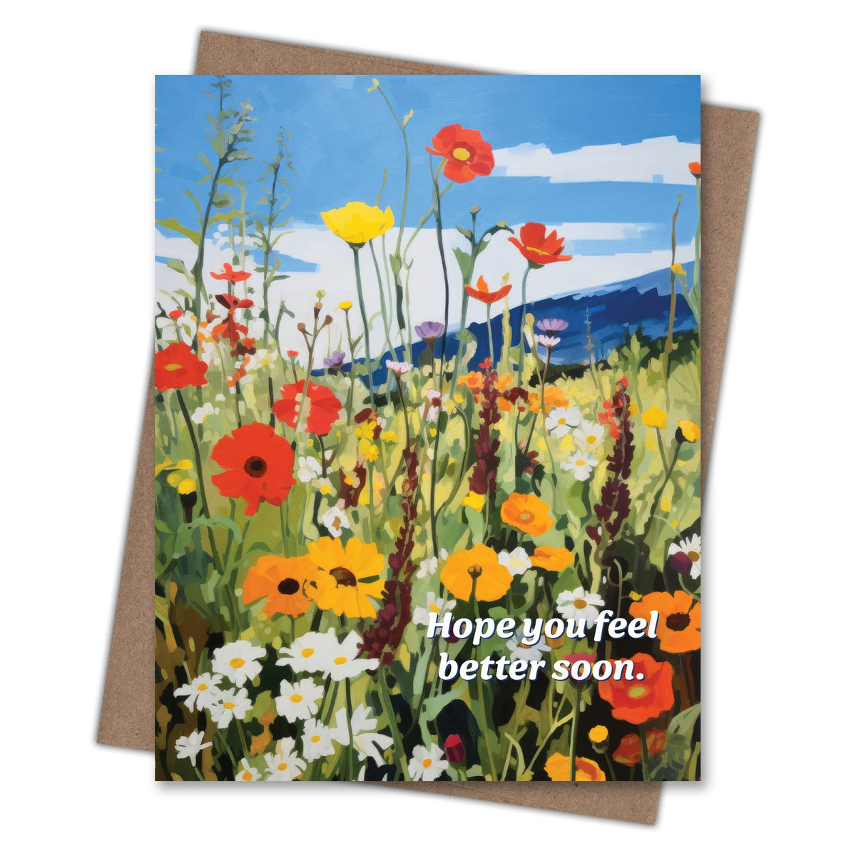 Feel Better Wildflowers Get Well Card