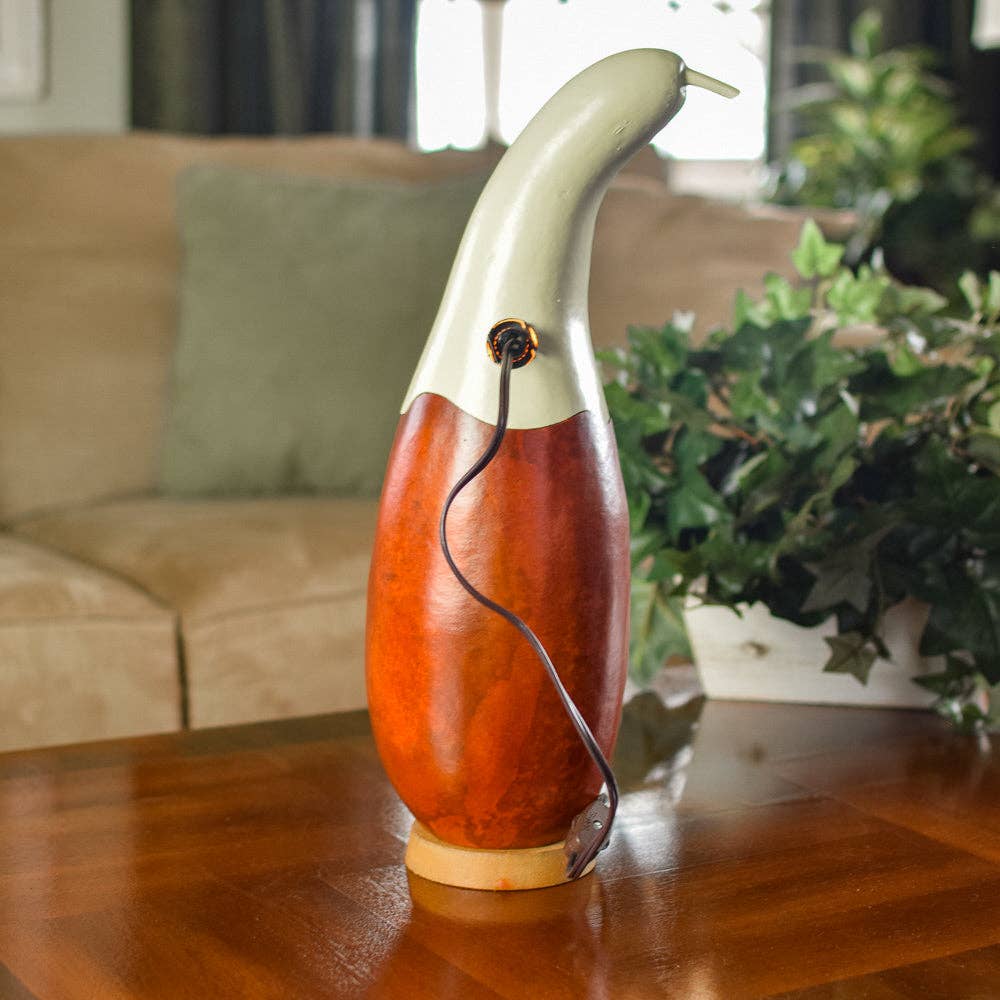 Hand-Crafted Gourd - Casper Jack Medium Tall Lit - Decor