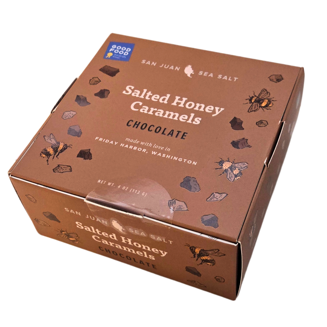 Chocolate Salted Honey Caramels