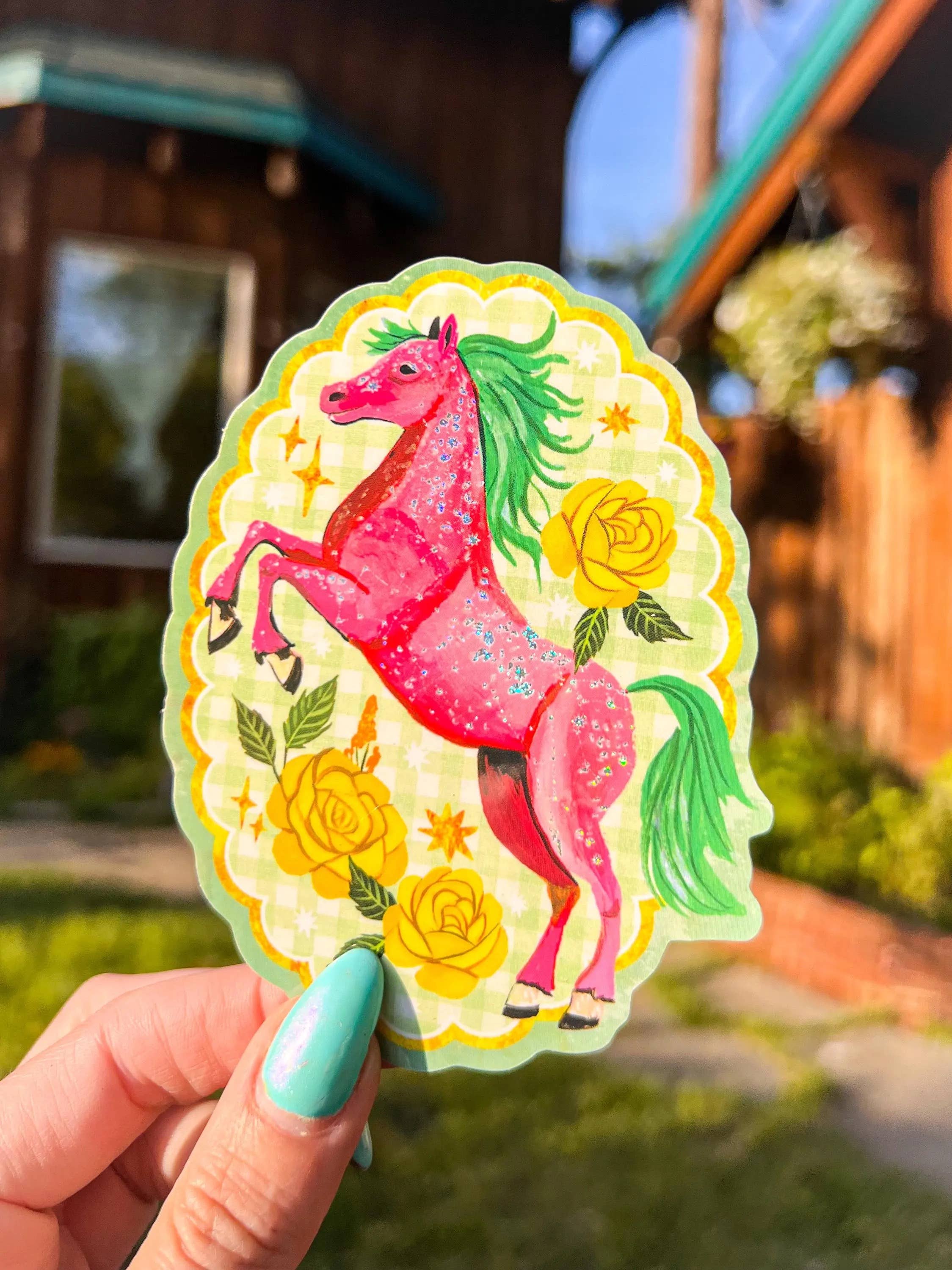 Sparkle Pony Glitter Sticker