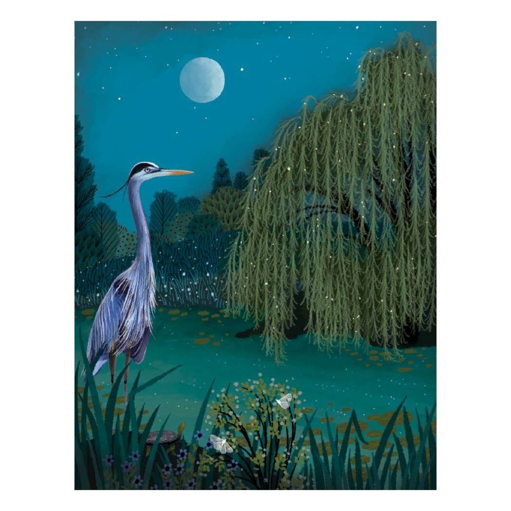 Serene Pond Sympathy Card: Card with Envelope
