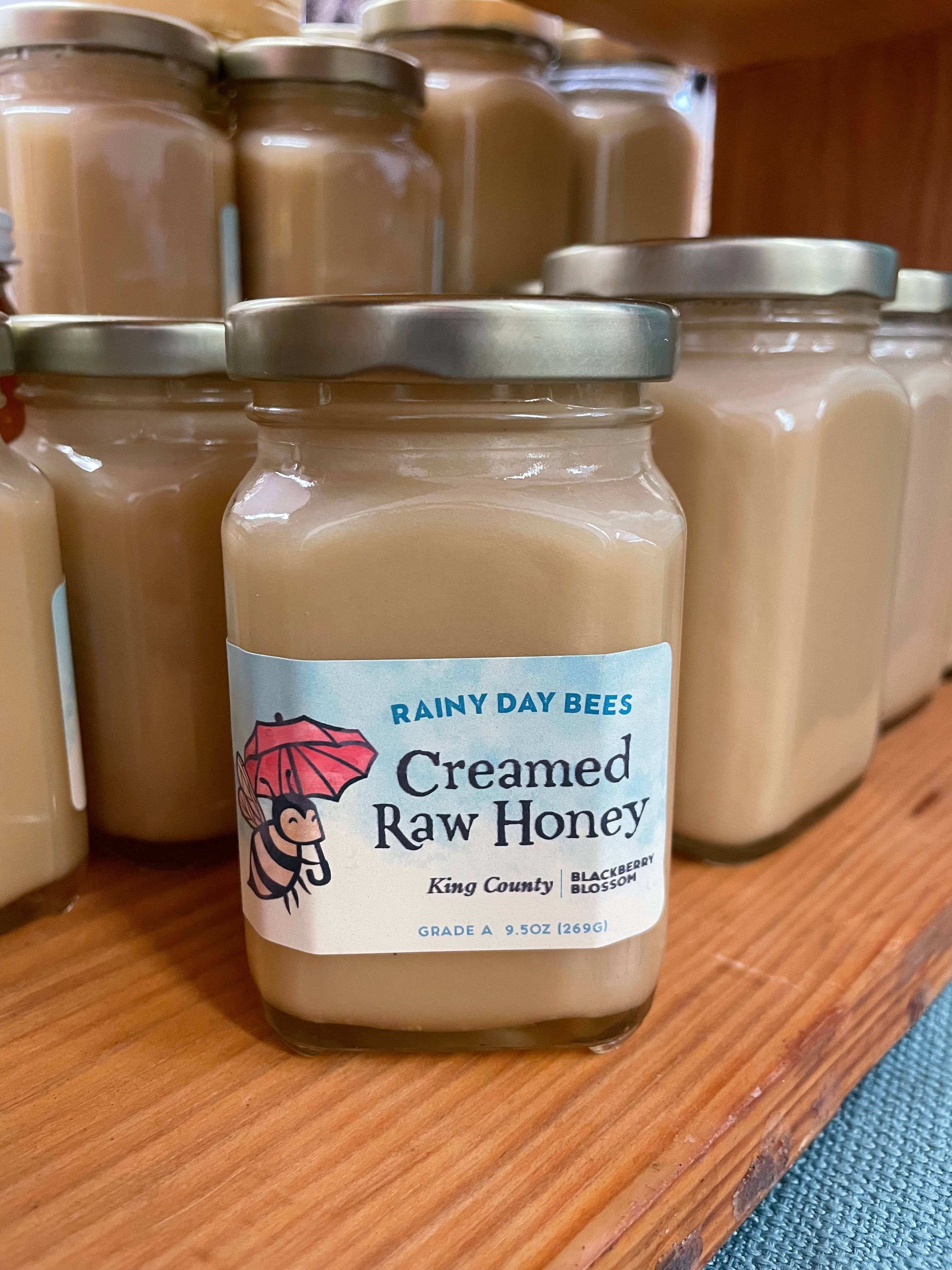 Pure Puget Sound Creamed Honey: 14 oz Jar / Skagit County Blackberry Blossom