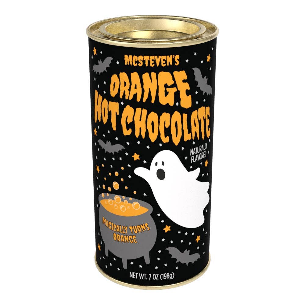 Halloween Ghost Orange Colorful Hot Chocolate (7oz Tins)