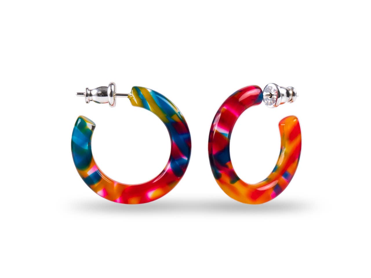 Ultra Mini Hoop Collection | Small Acetate Hoops: Dew Drop