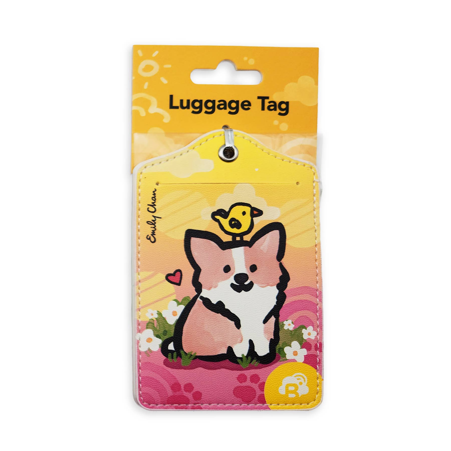 Corgi Bird Luggage Tag