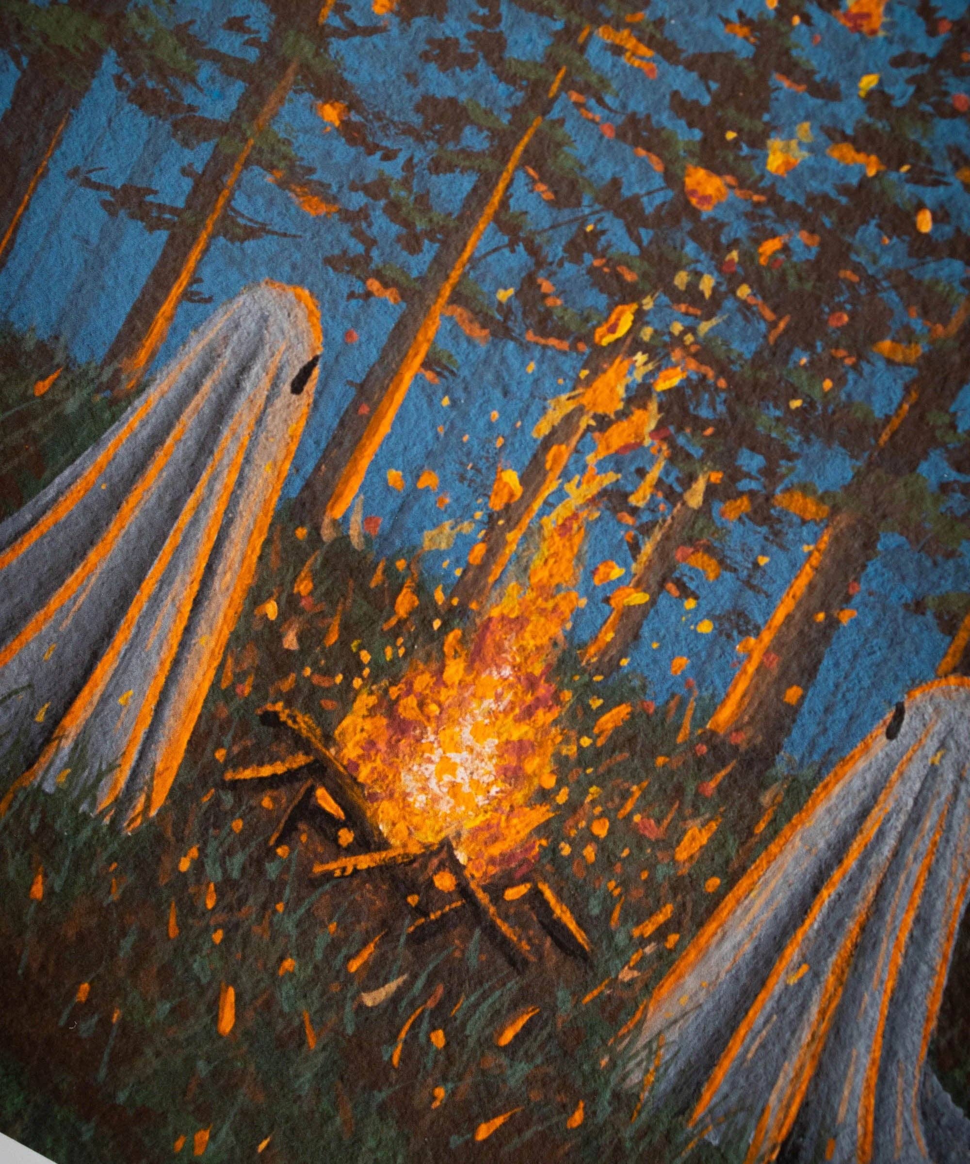 "Fireside" | Fine Art Print: 5x7