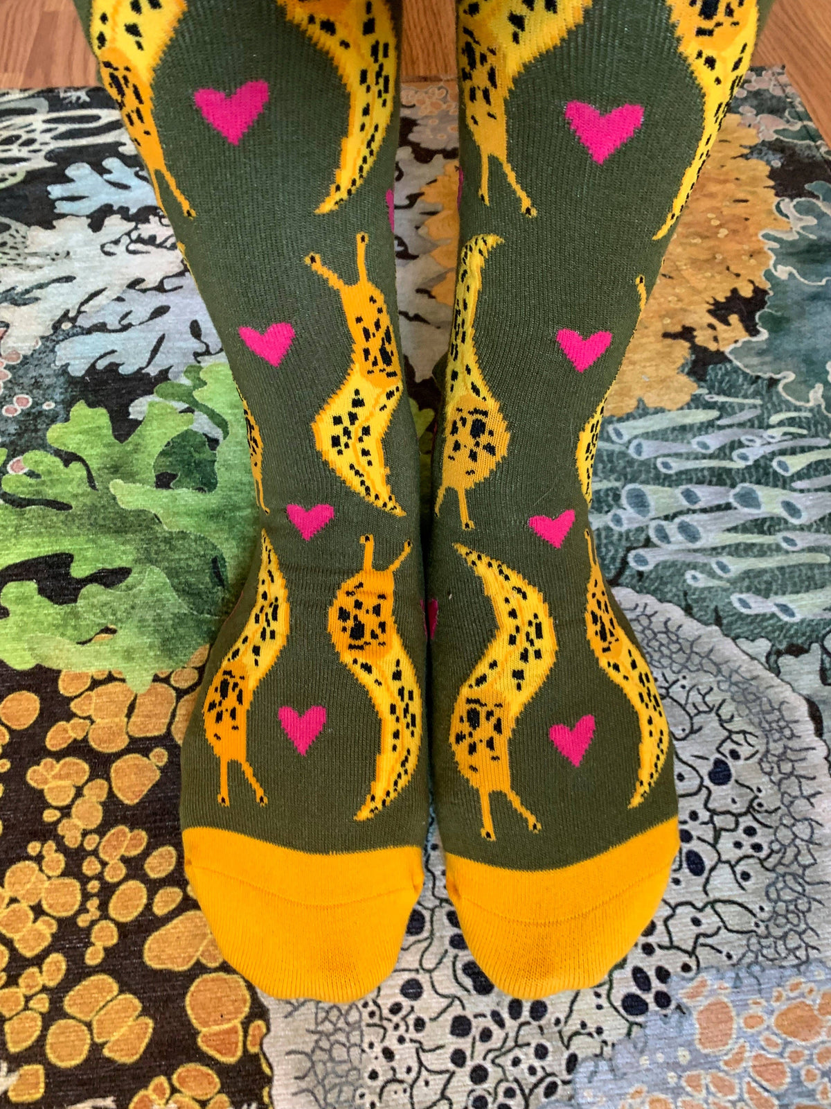 Banana Slug Socks - $1 to Charity! - 80% Bamboo - Unisex