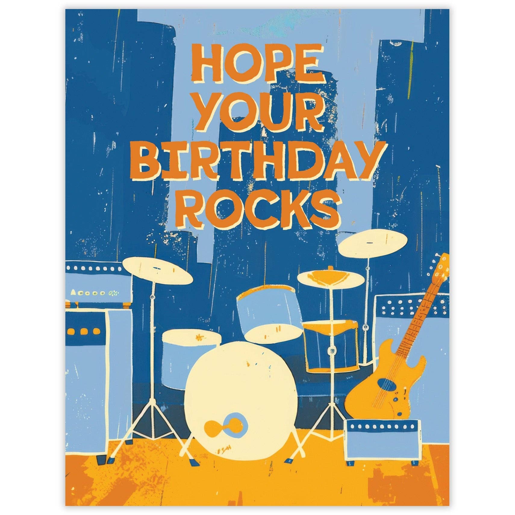 Rock Concert Birthday Card