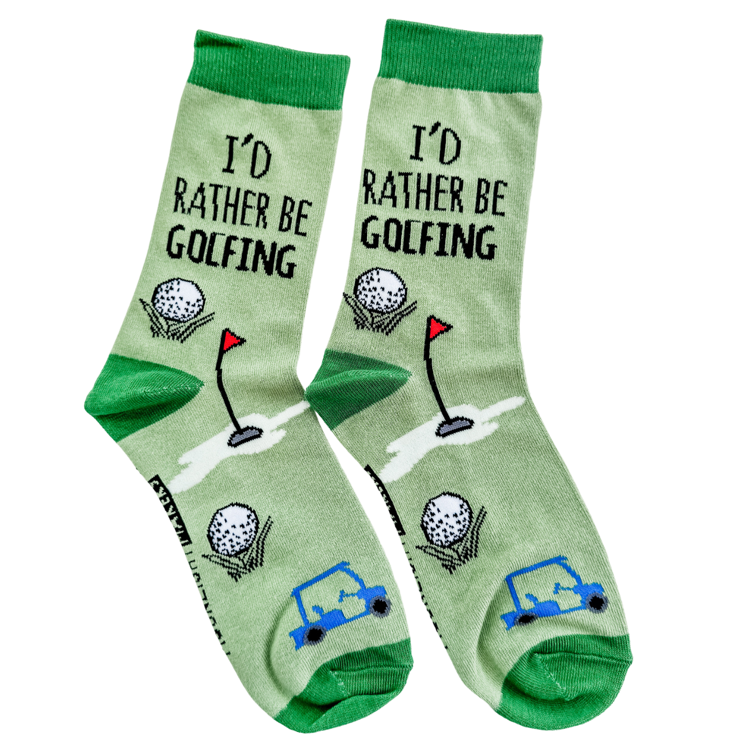 I'd Rather Be Golfing - Funny Unisex Socks - Golf Gift