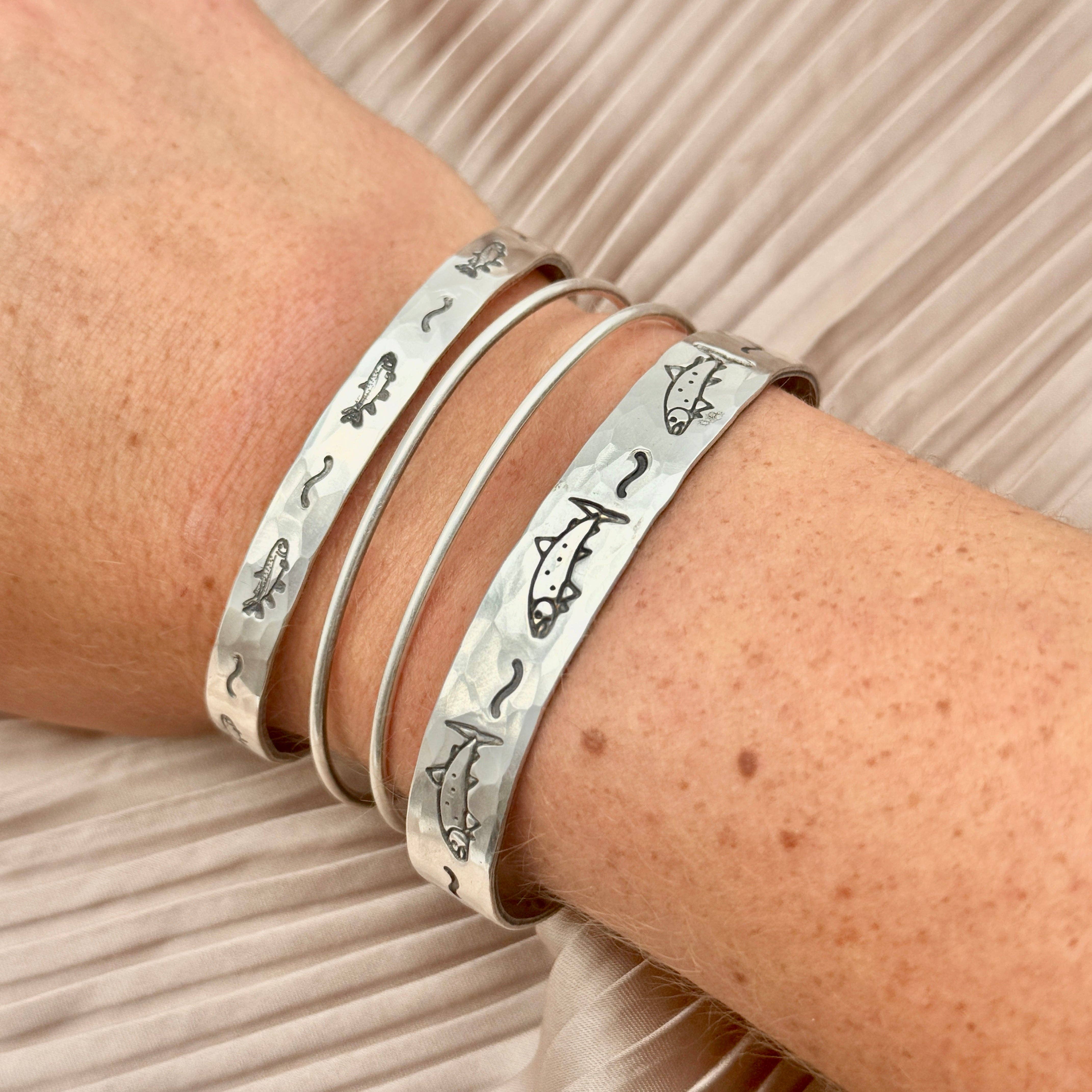 Handmade Upstream Cuff: Gold