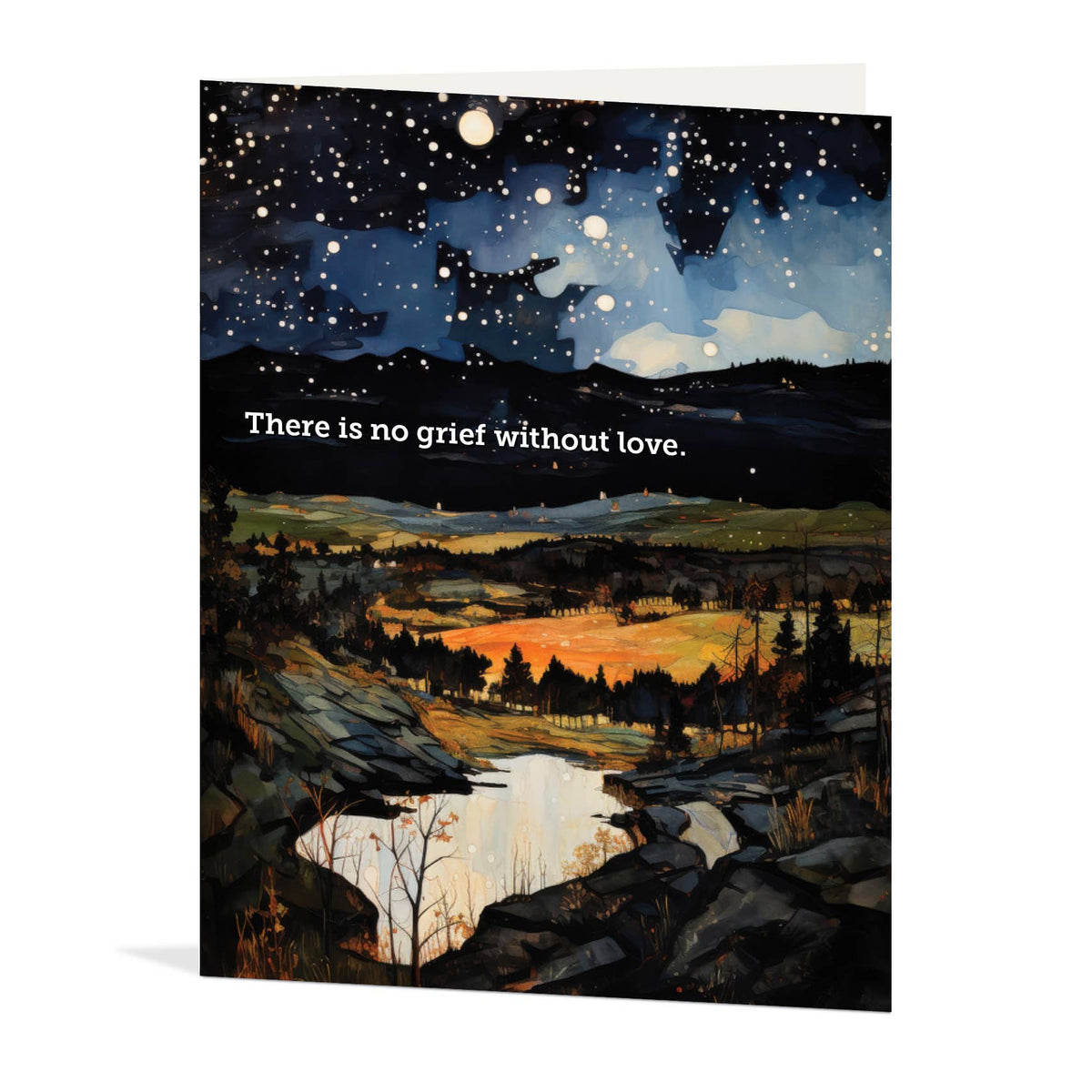 Dark and Light Sympathy Card