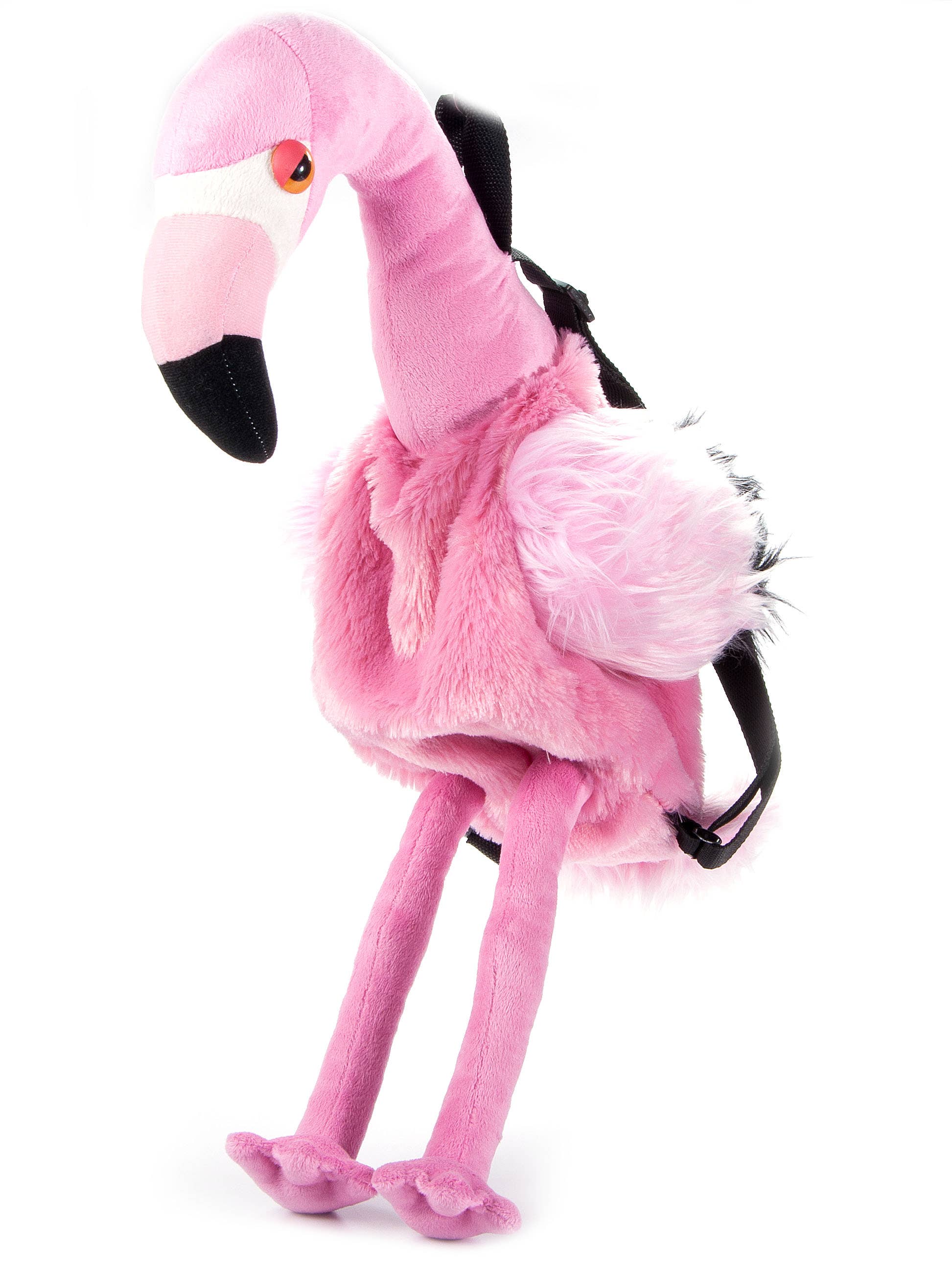 Wearable Plush Flamingo Backpack 18"
