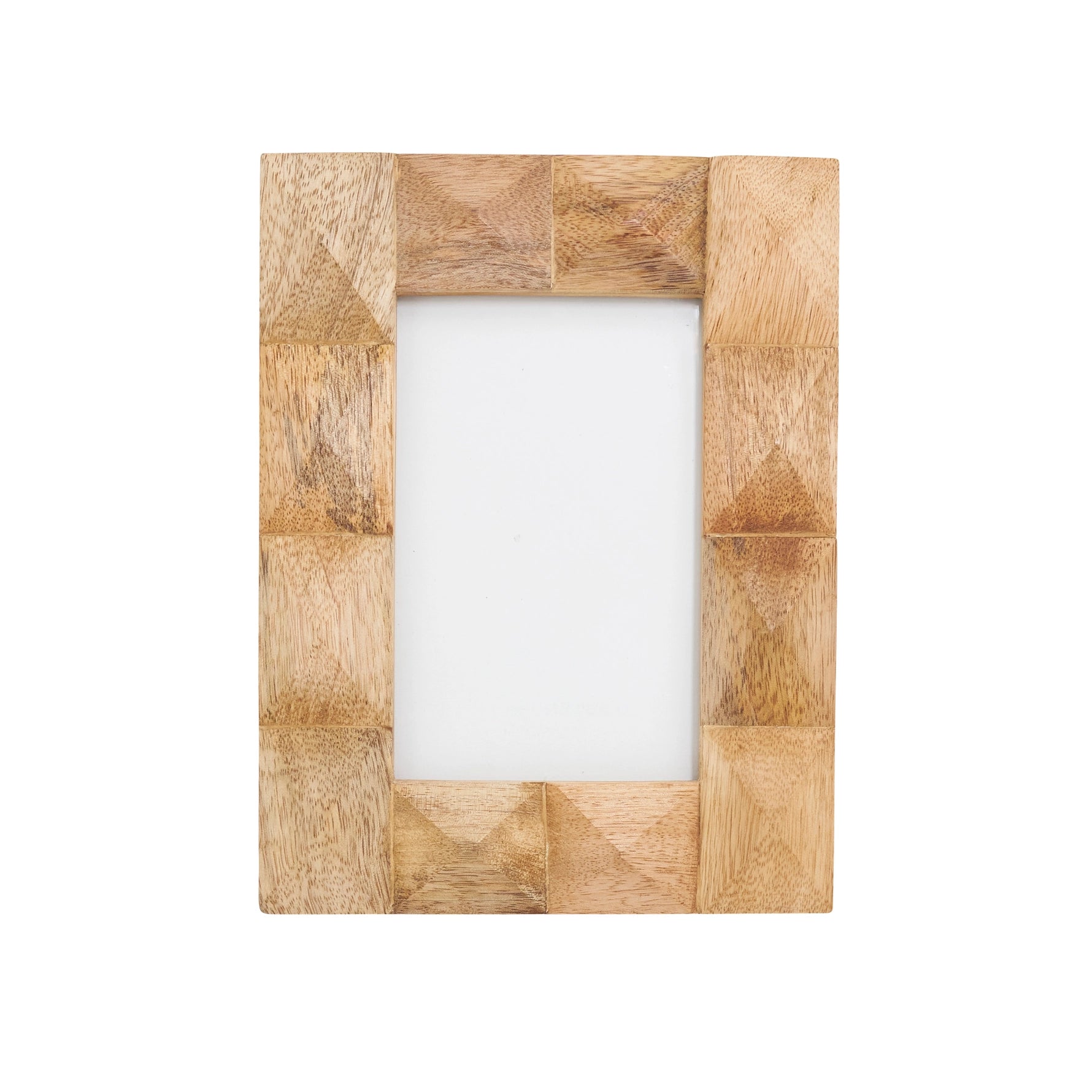 Textured Large Studded Wood Photo Frame 5X7