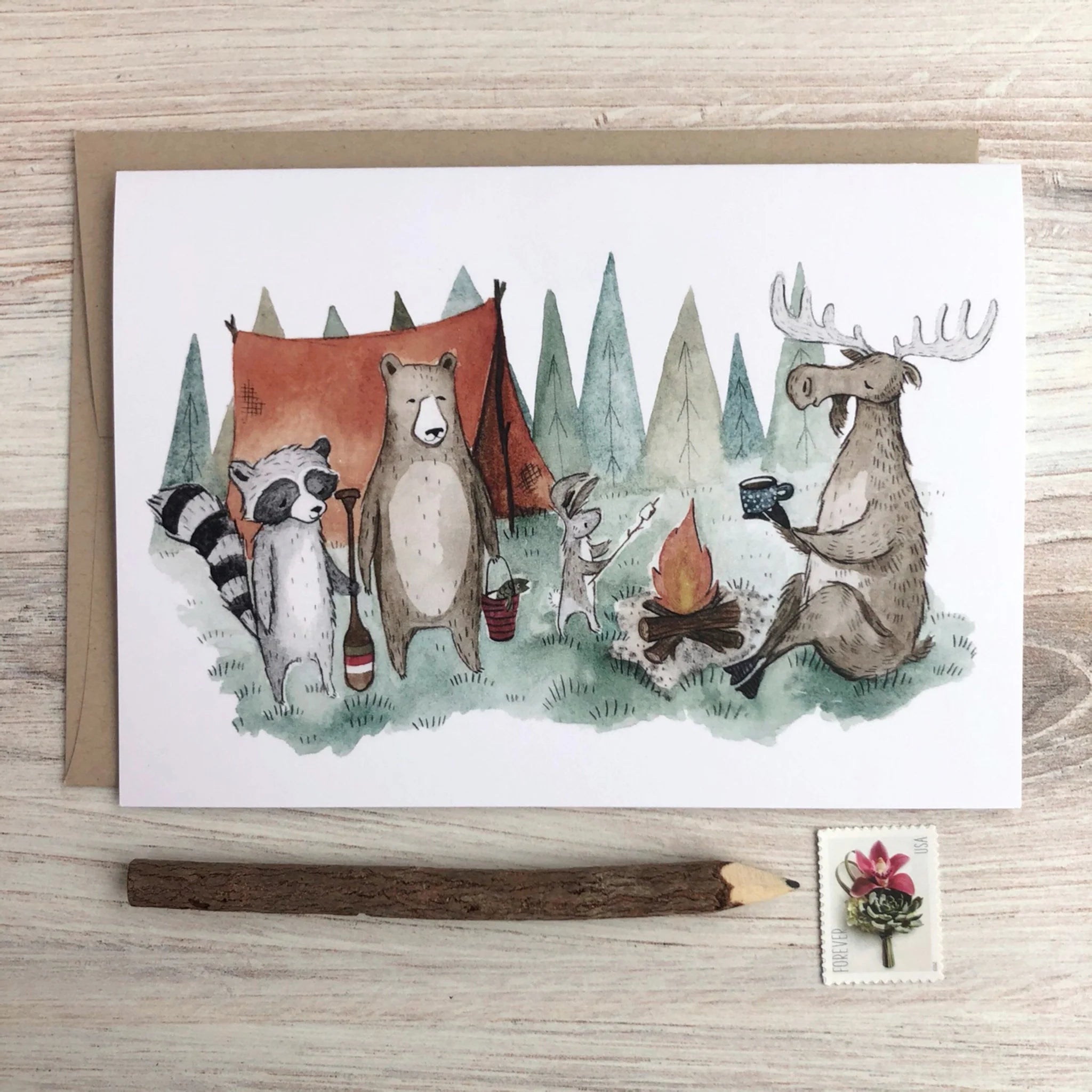Gathering Friends Card